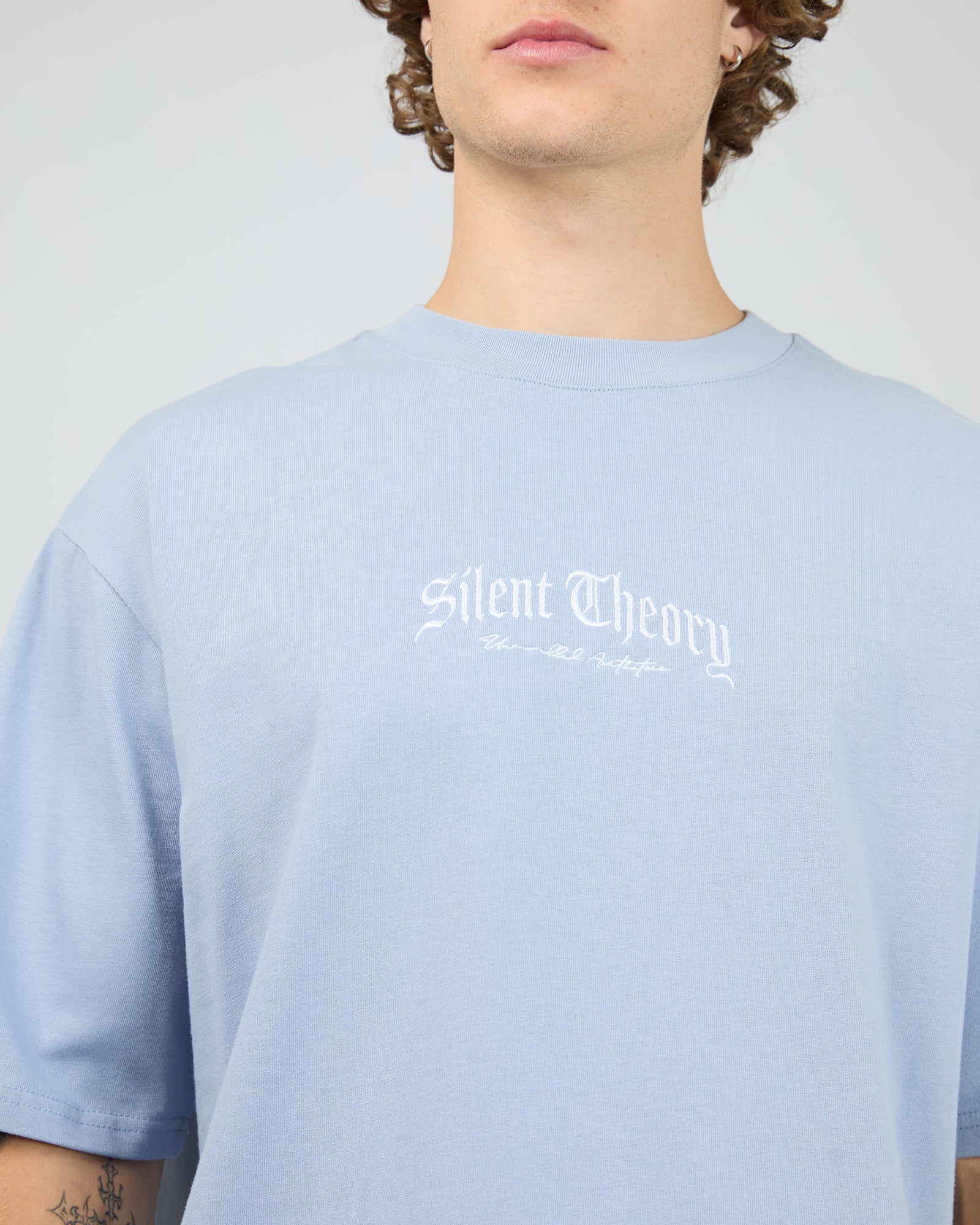 Mayhem Box Tee Blue - Image 4