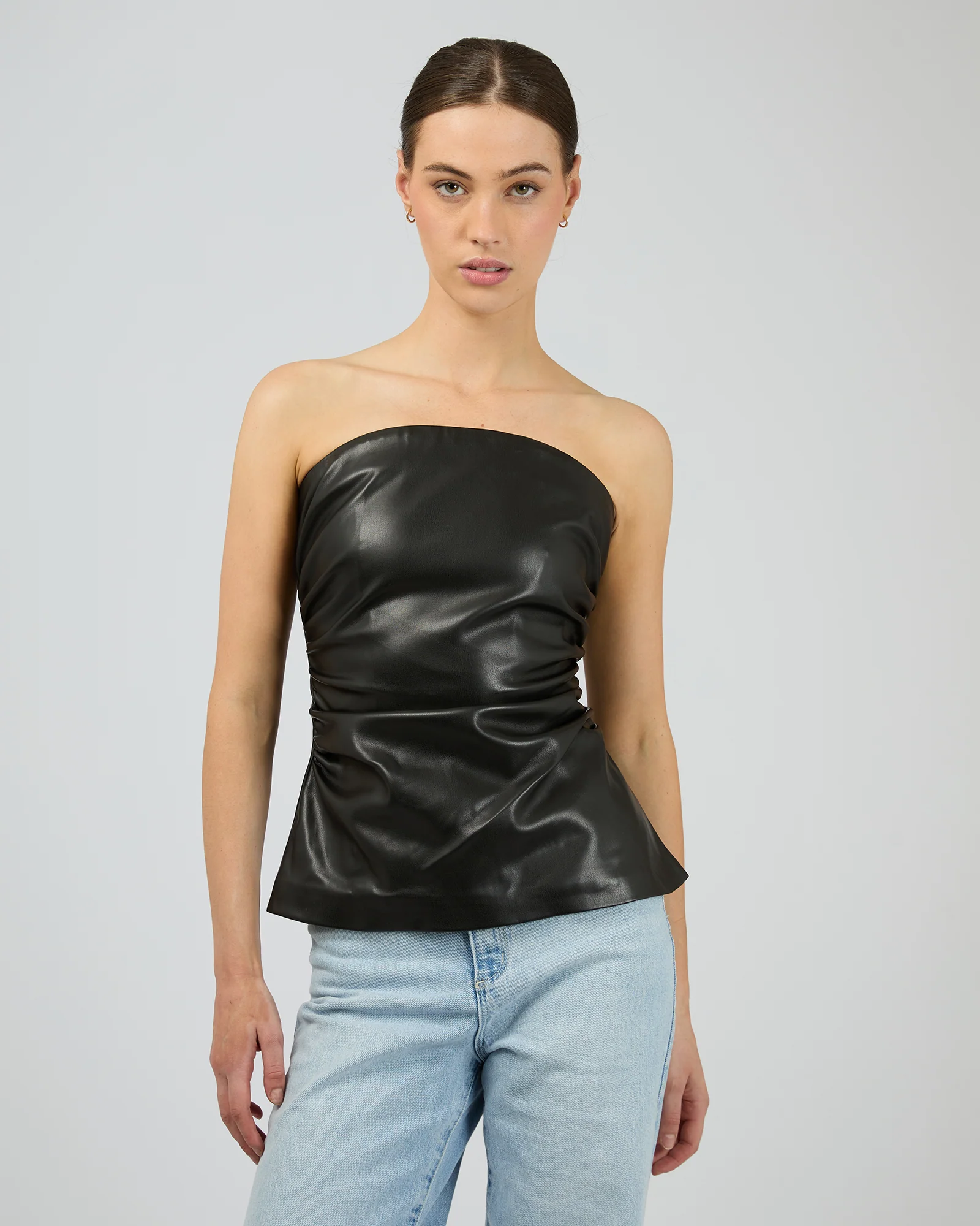 Mila Strapless Top Black