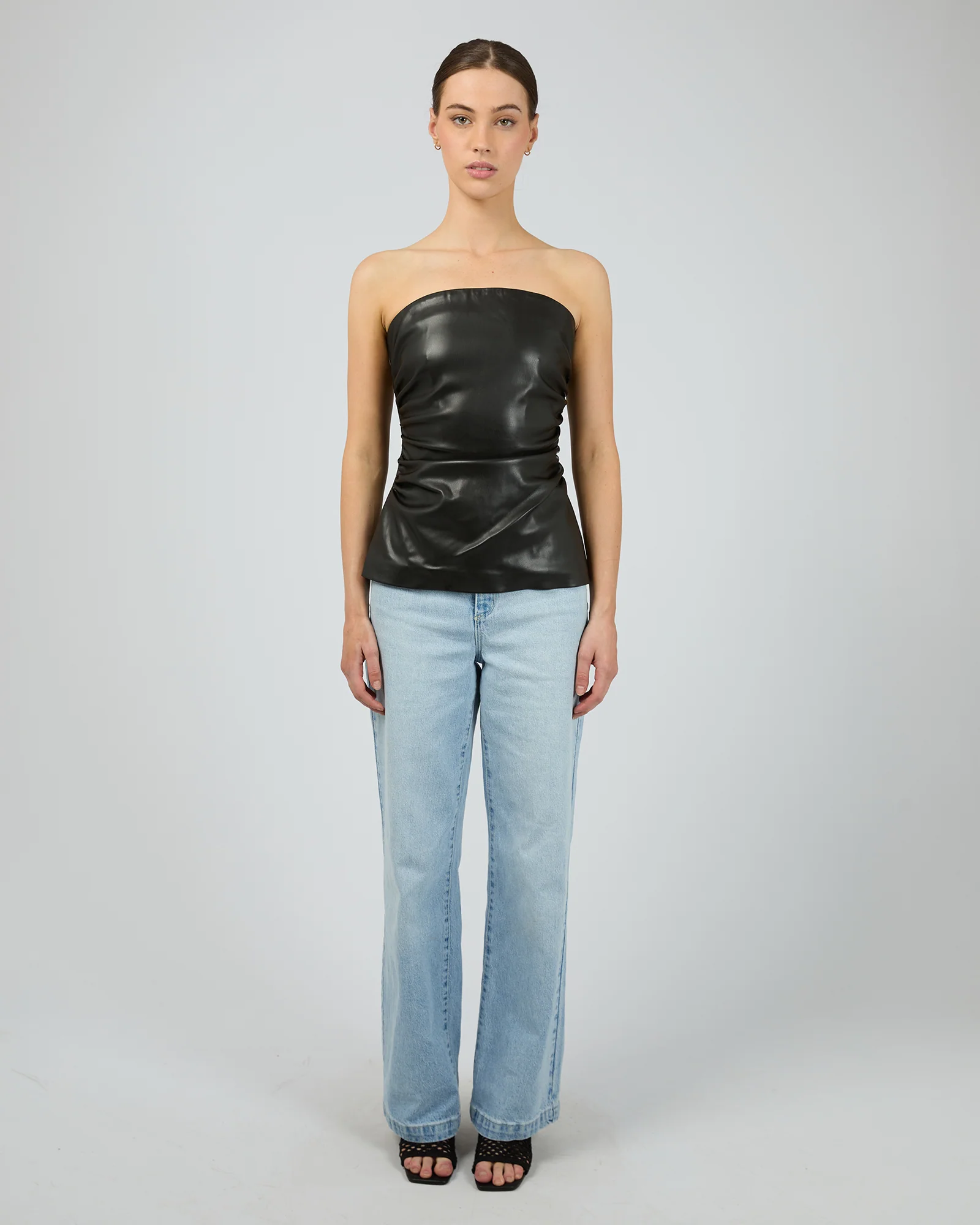 Mila Strapless Top Black - Image 2
