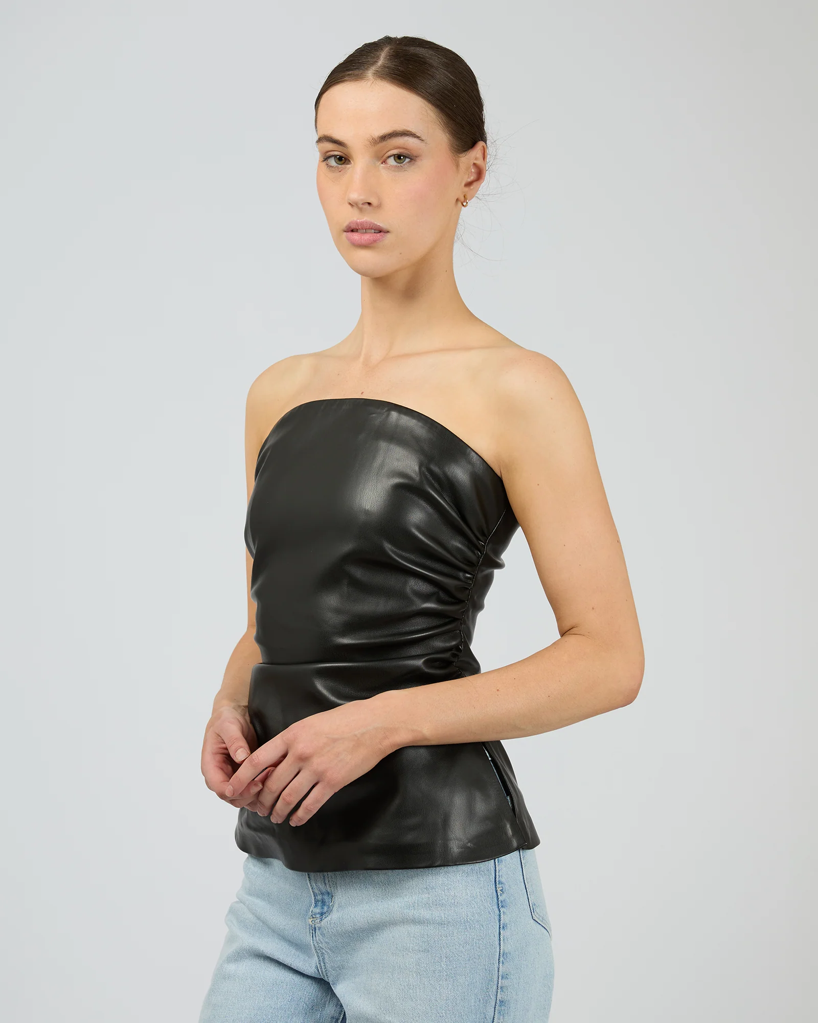 Mila Strapless Top Black - Image 4