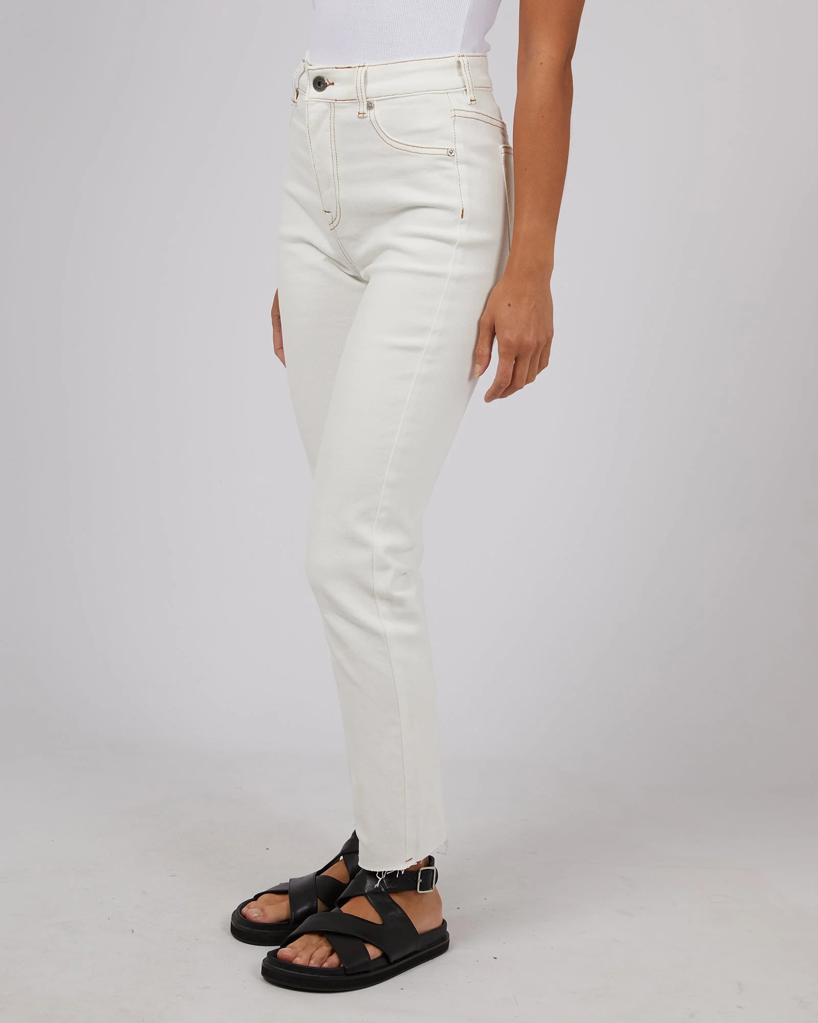 Monica Mom Comfort Jean Vintage White - Image 4