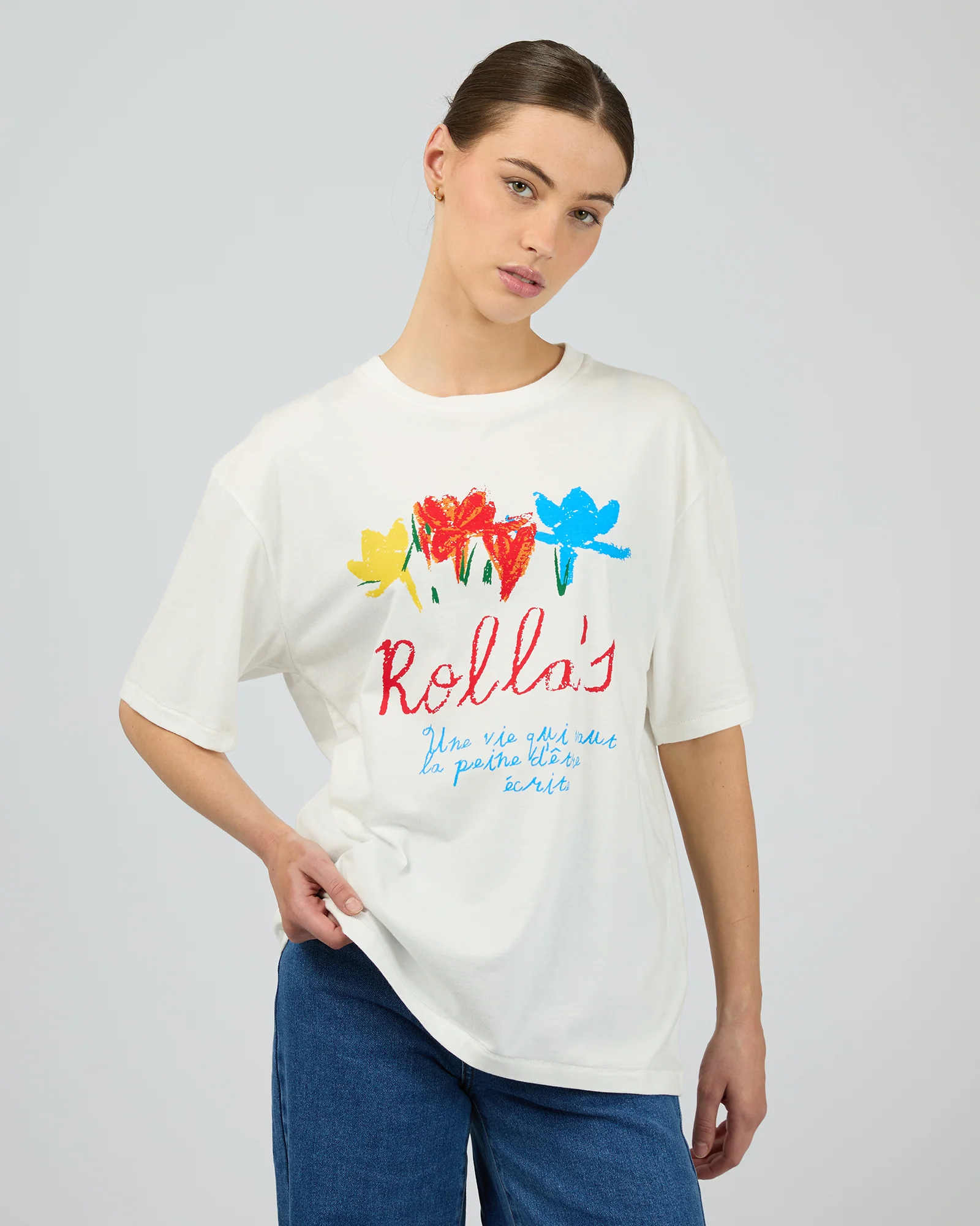 Off Duty Tee Pop Vintage White