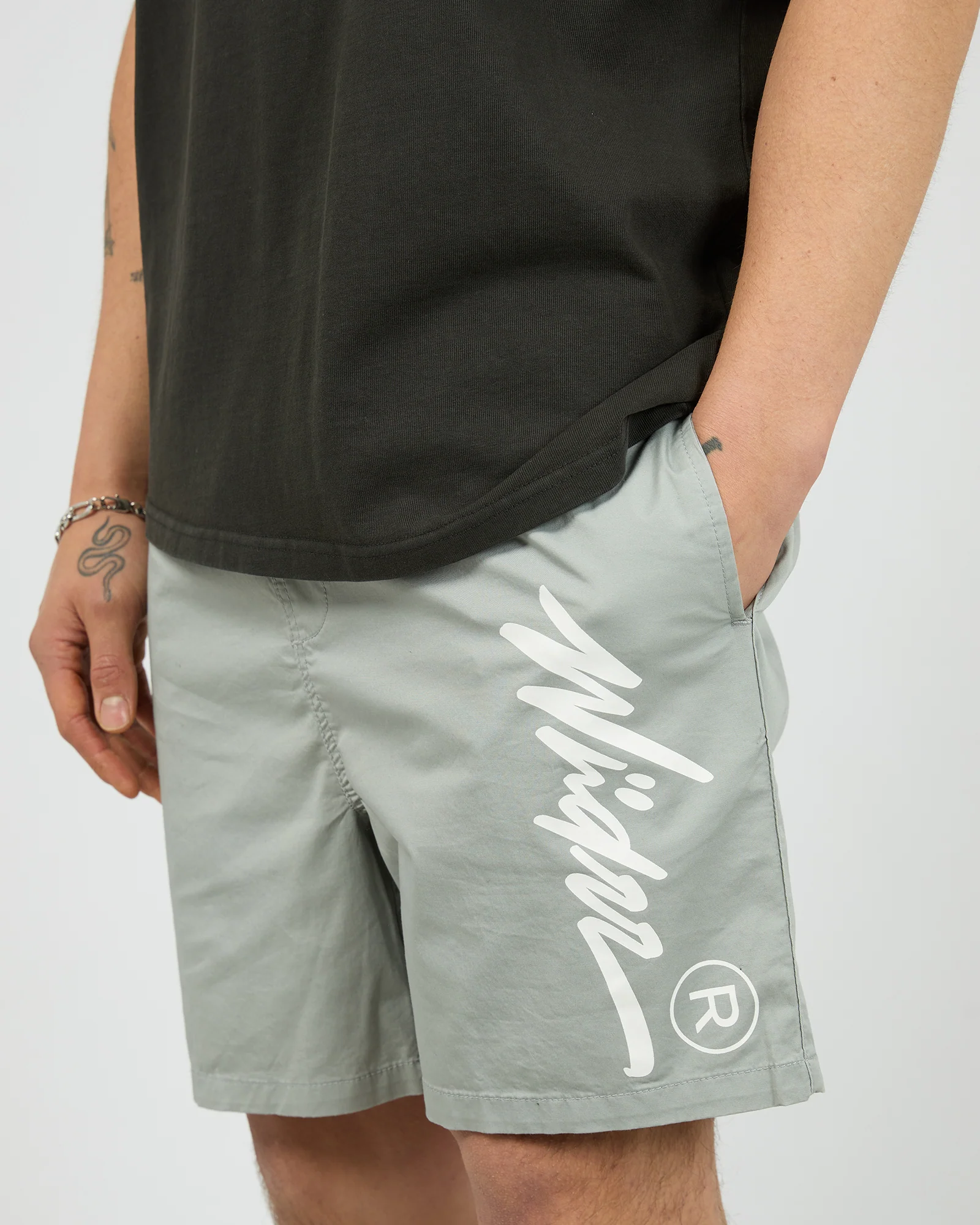 Offend Beach Short Cement Grey - Image 5