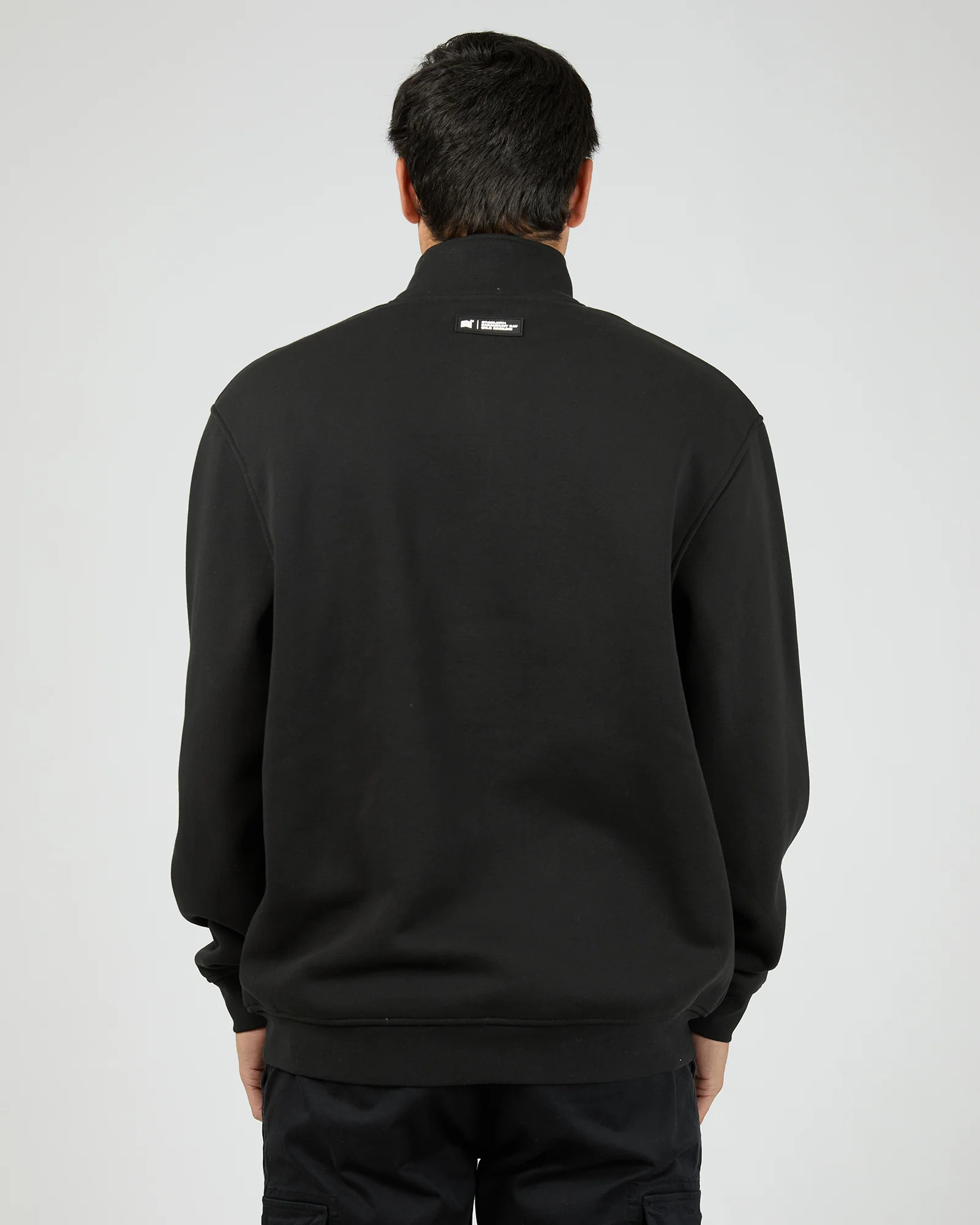 Overlapped Quarter Zip Black - Image 4