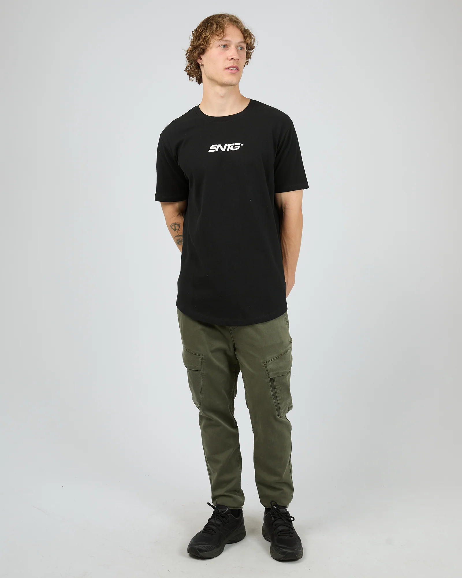 Overlapped Tee Black - Image 2