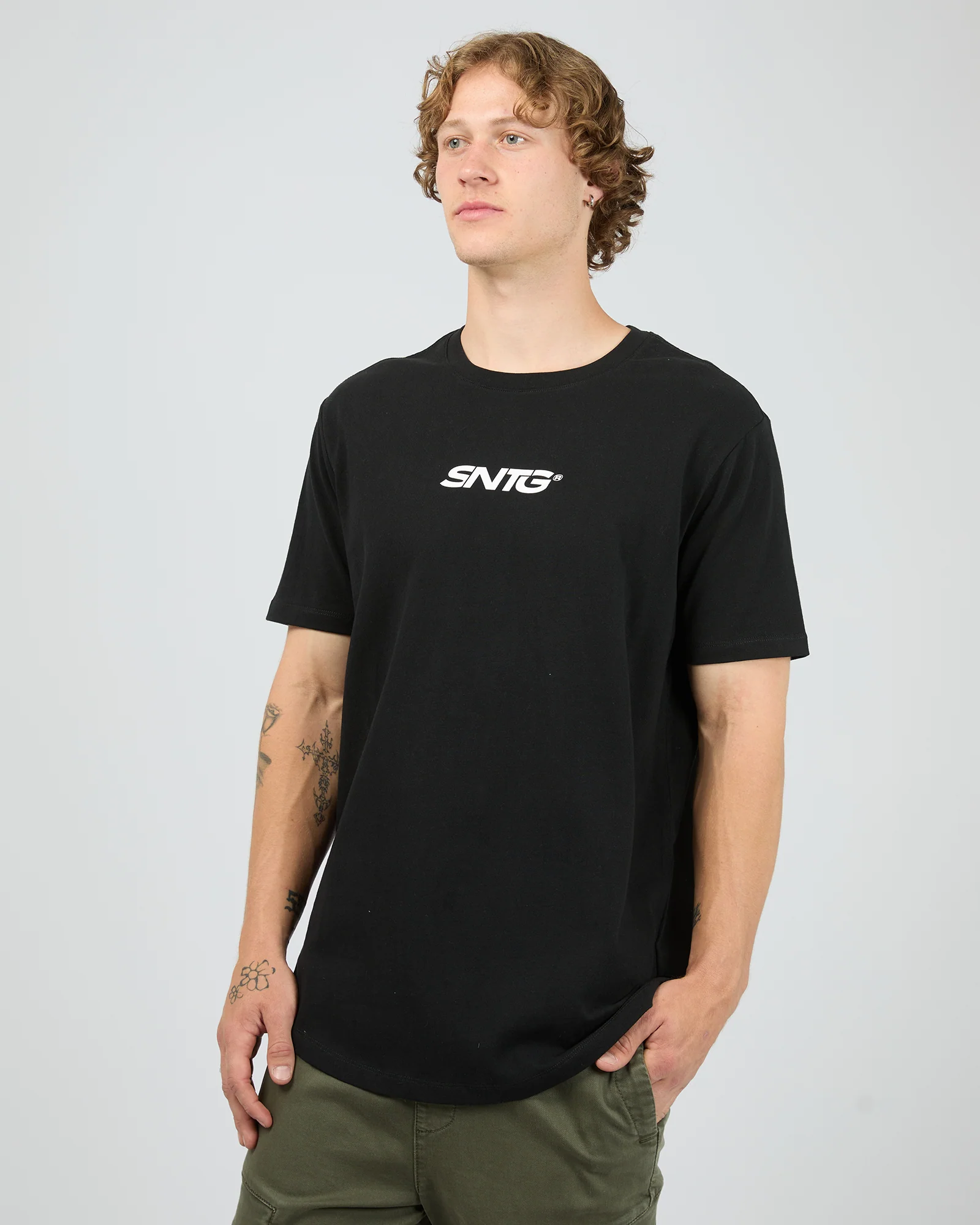 Overlapped Tee Black - Image 4