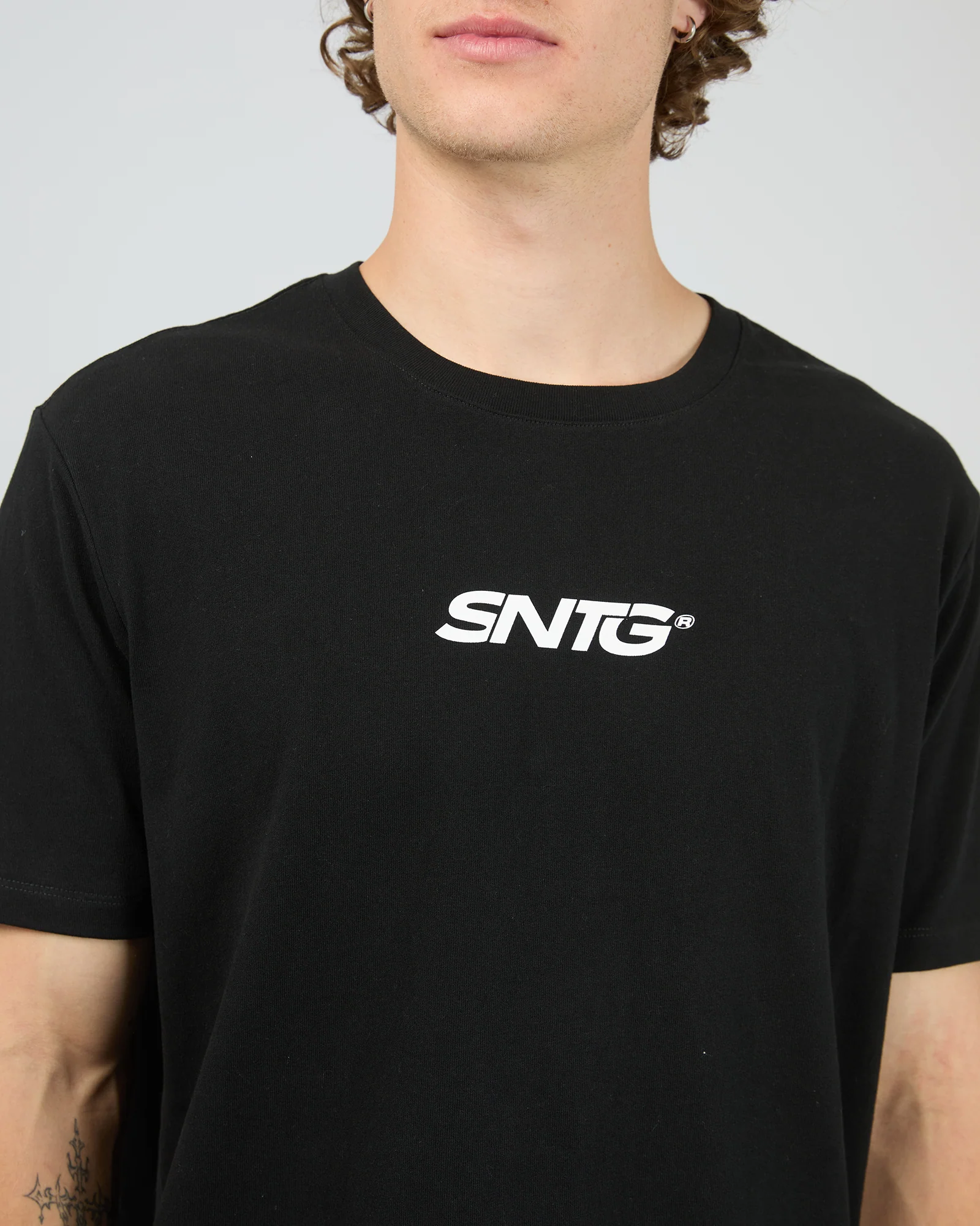 Overlapped Tee Black - Image 5