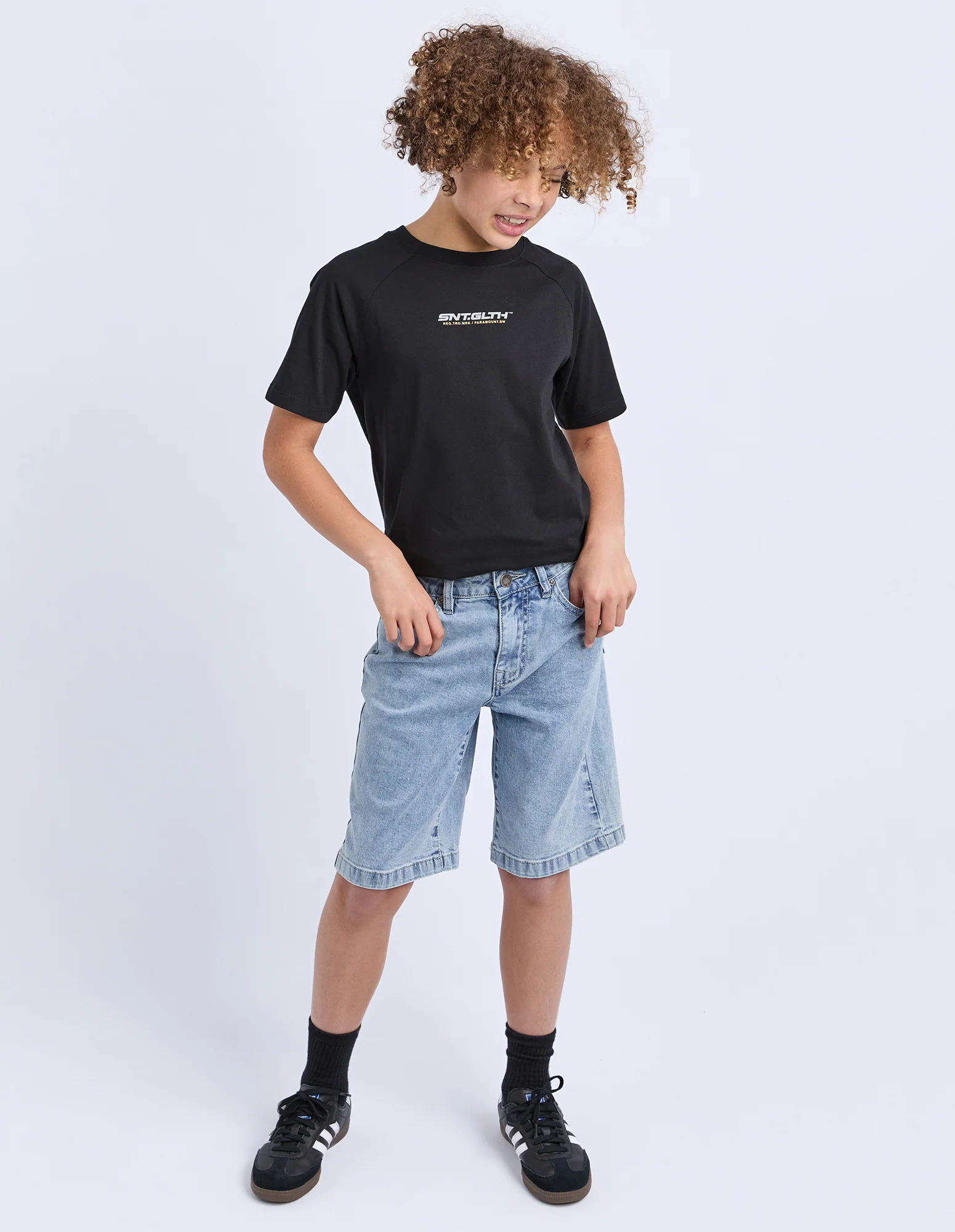 Teen Overturn Jort Blue - Image 2
