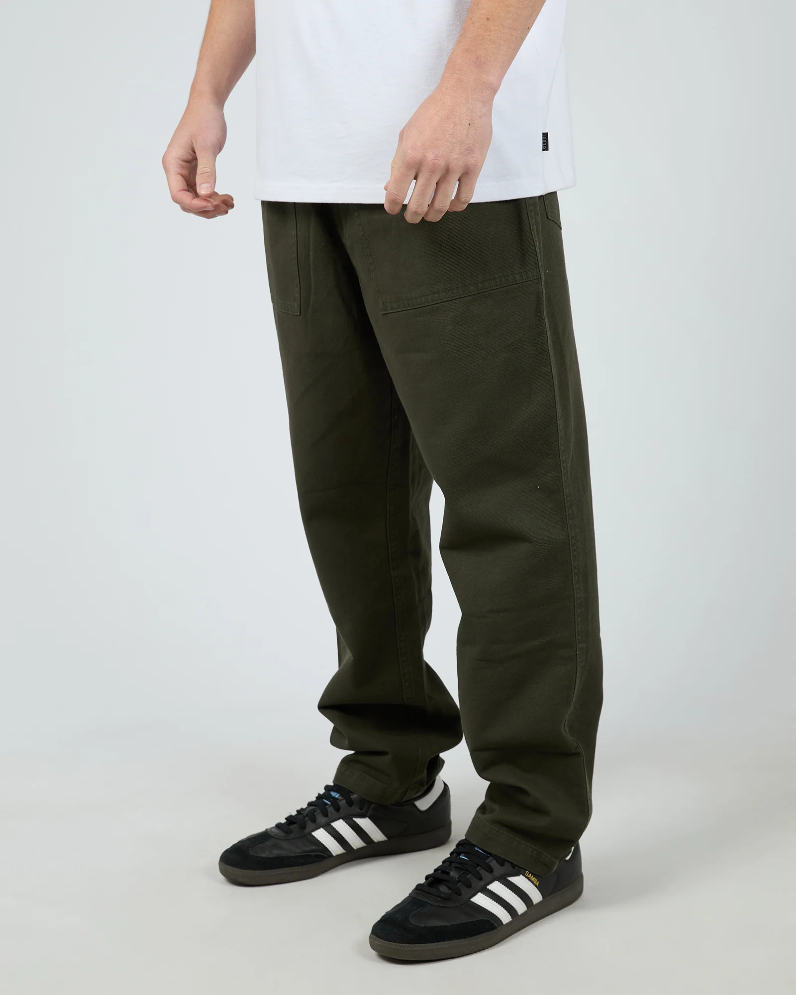 Patch Pocket Pant Khaki - Image 4