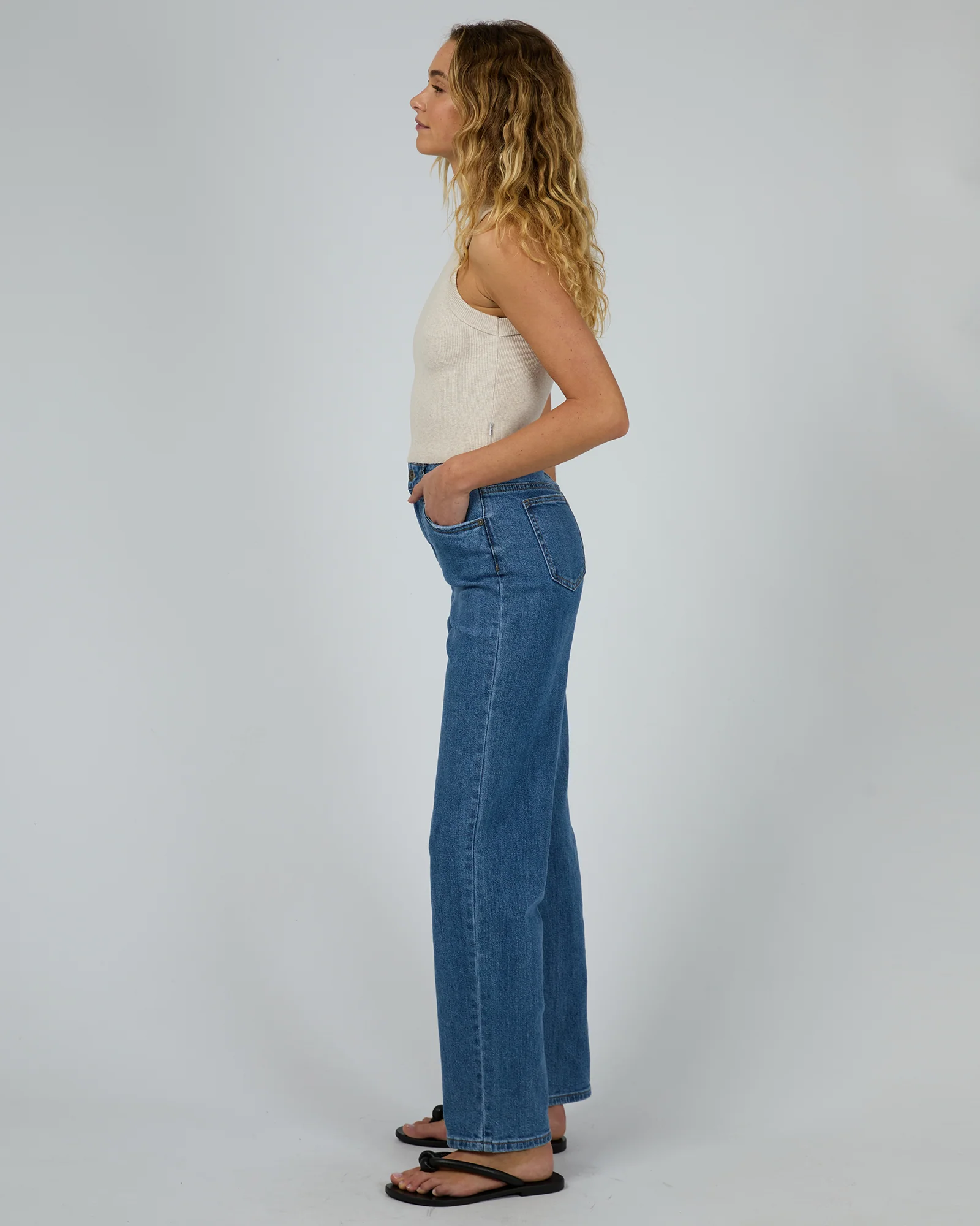 Pia Crop Tank Oatmeal - Image 6