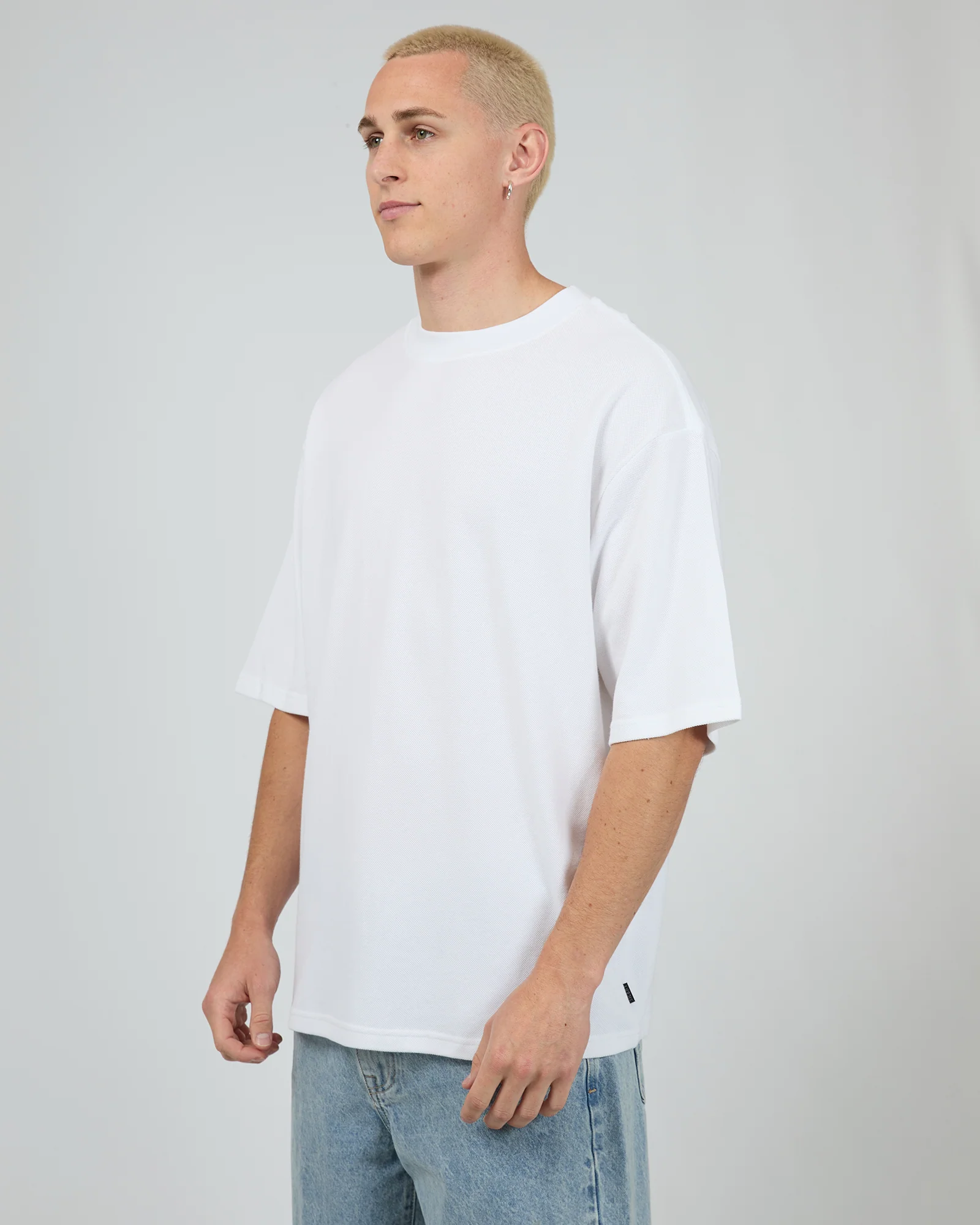 Pique Box Tee White - Image 4