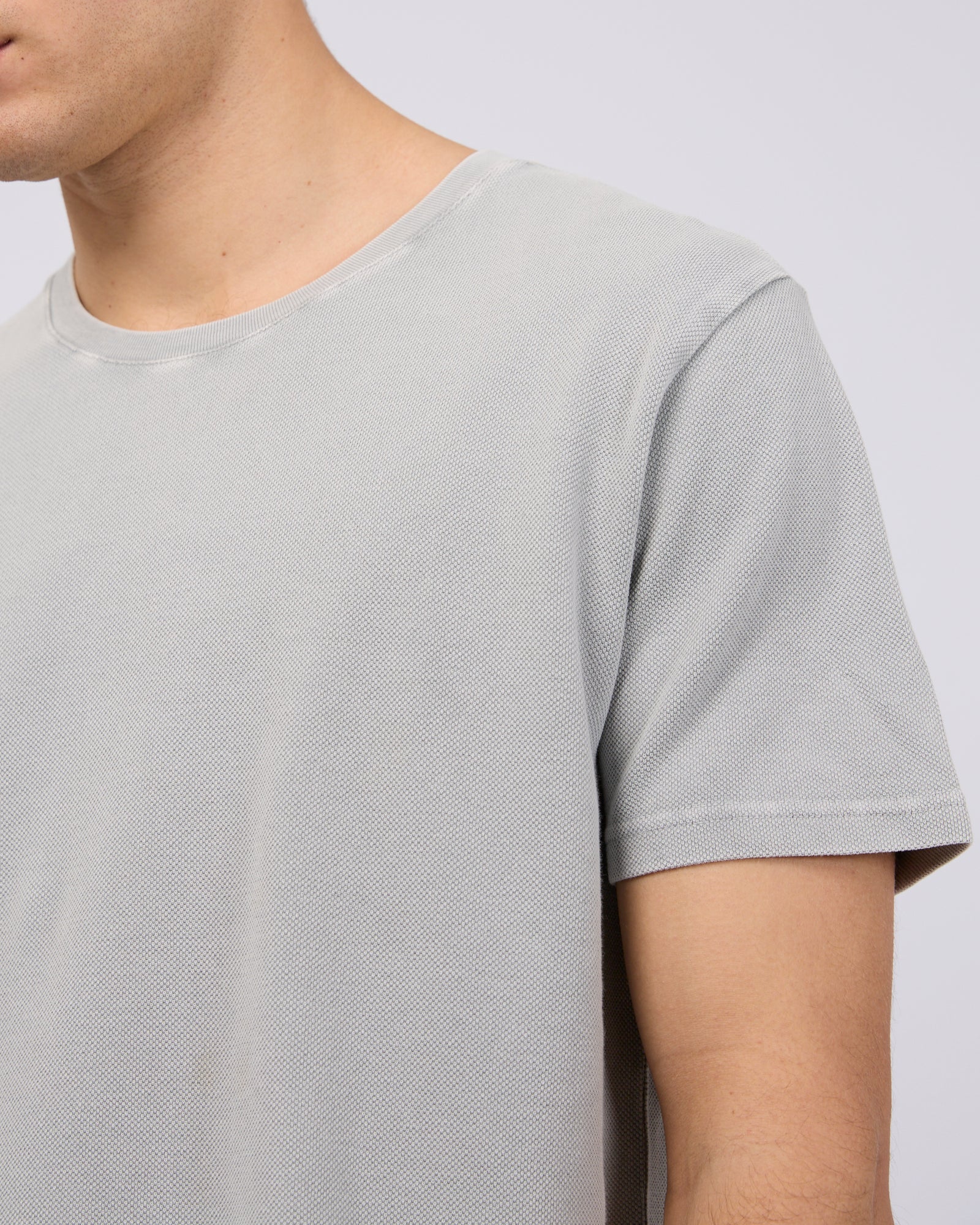 Pique Tee Grey - Image 5