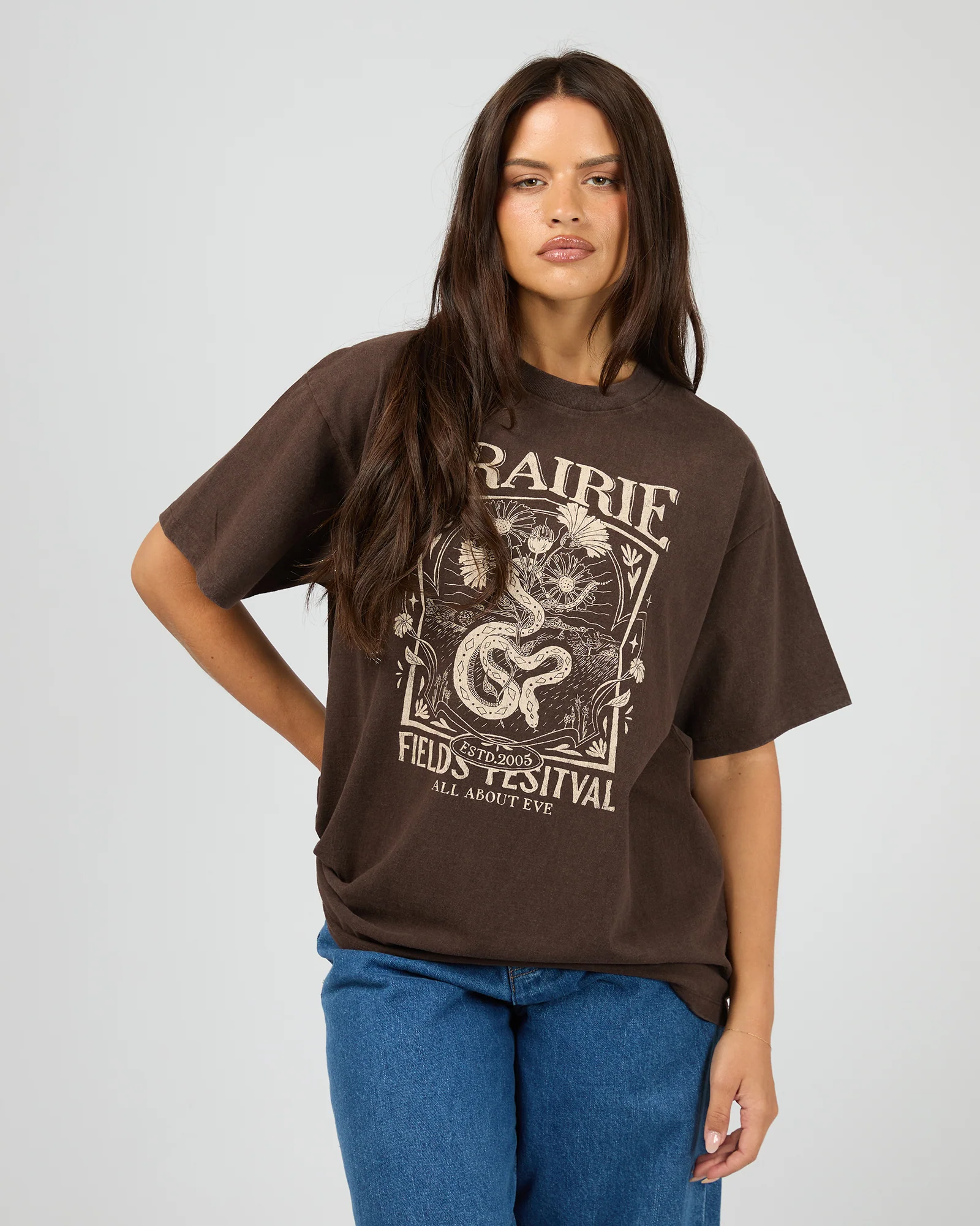 Prairie Relaxed Tee Brown
