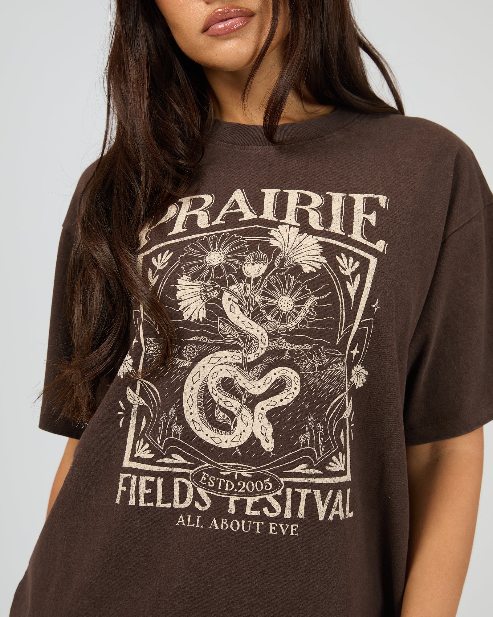 Prairie Relaxed Tee Brown - Image 5