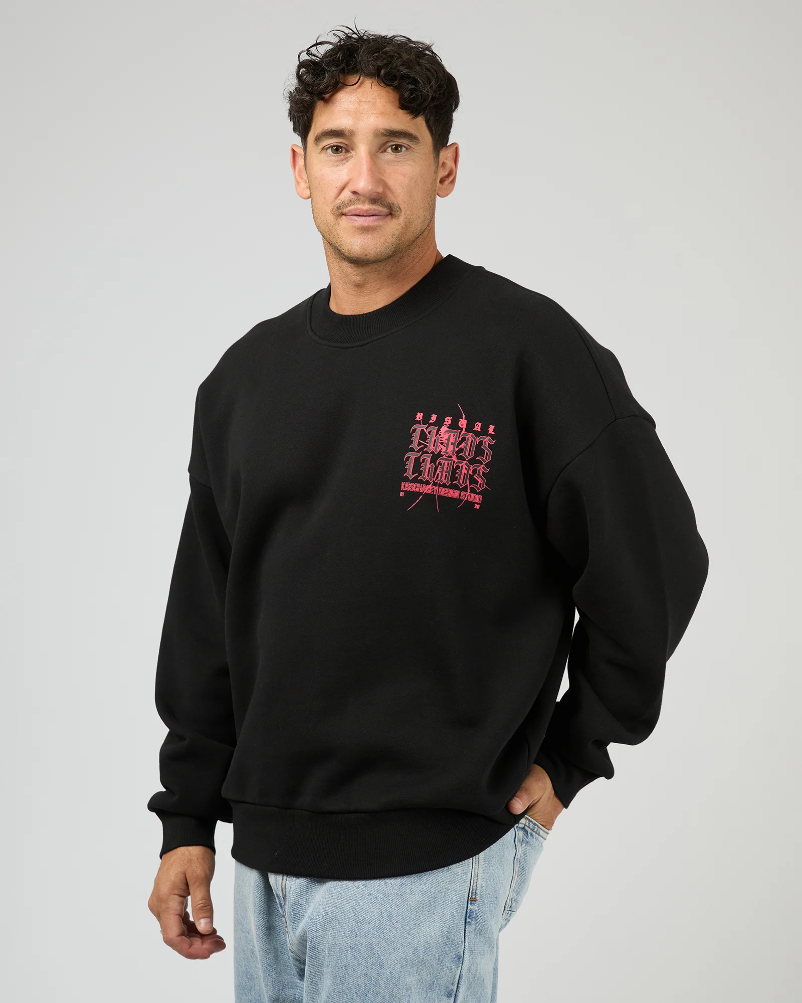 Protestant Box Fit Sweater Black - Image 4