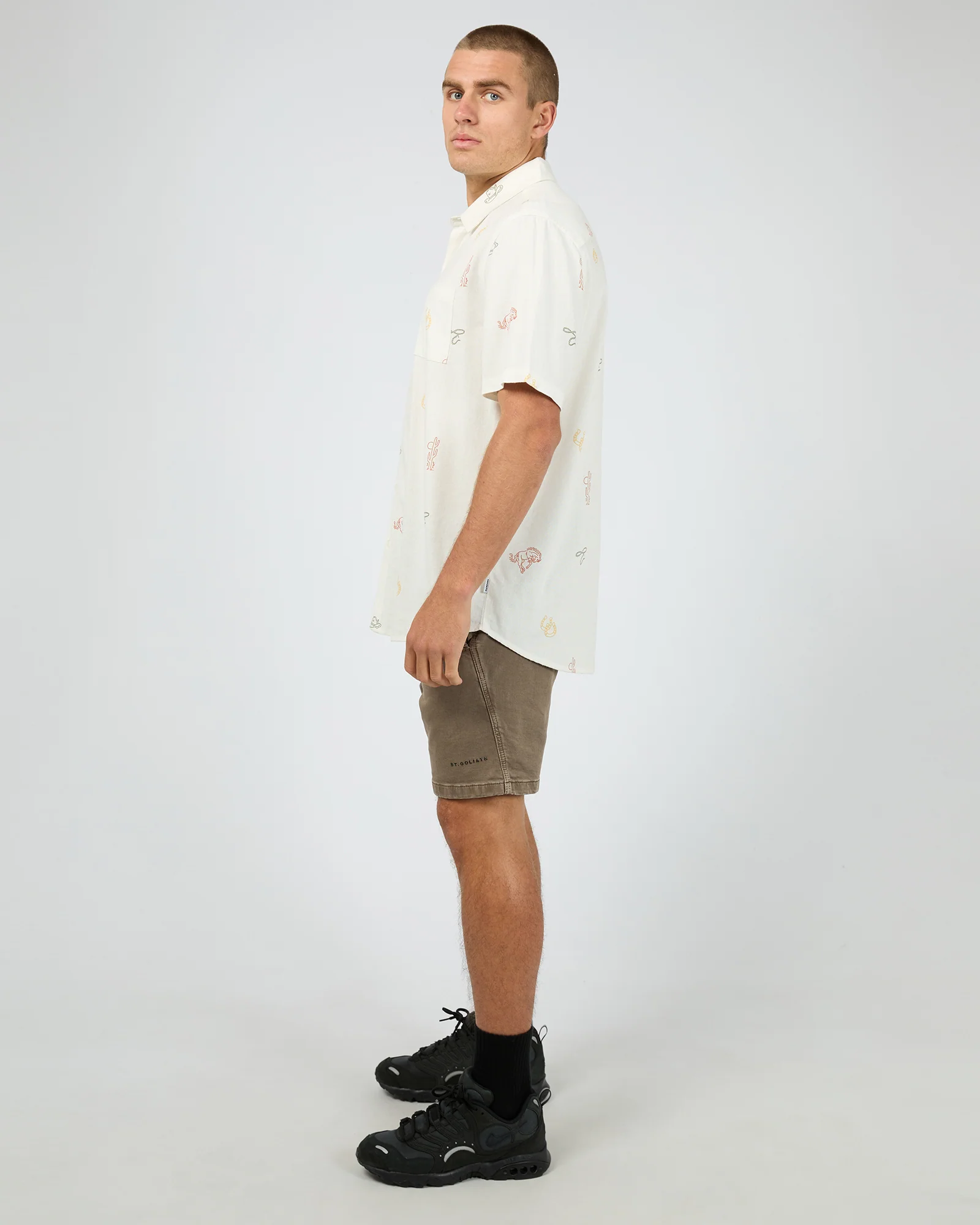 Ranch Short Sleeve Shirt White - Image 6