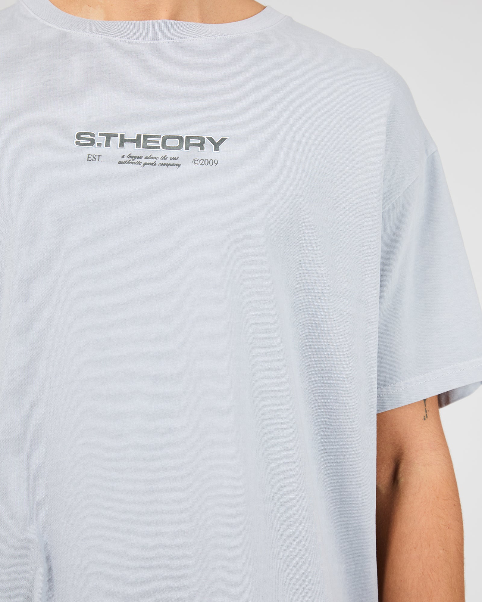 Ridge Scoop Tee Sky Blue - Image 5