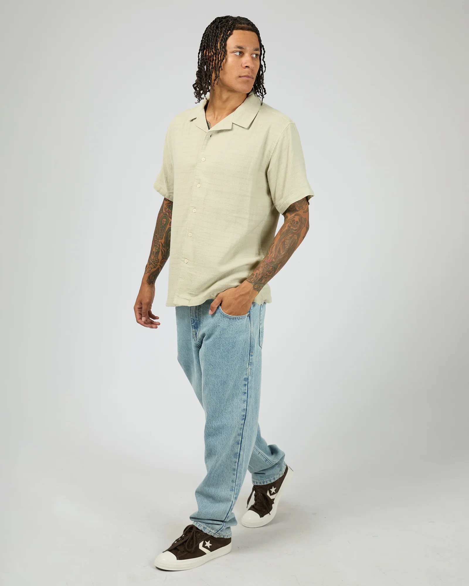 Robinson Shirt Sage - Image 6