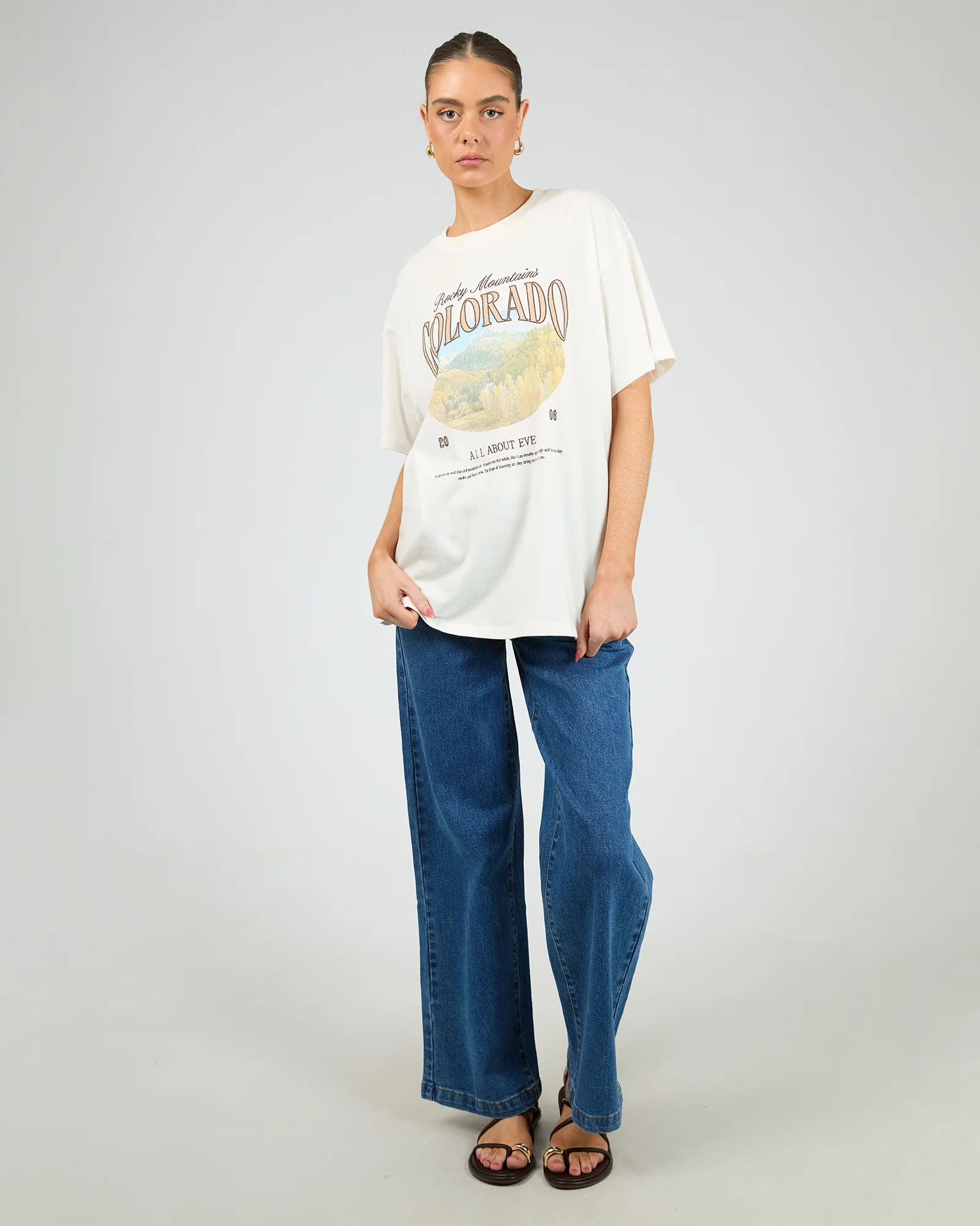 Rocky Mountains Relaxed Tee Vintage White - Image 2