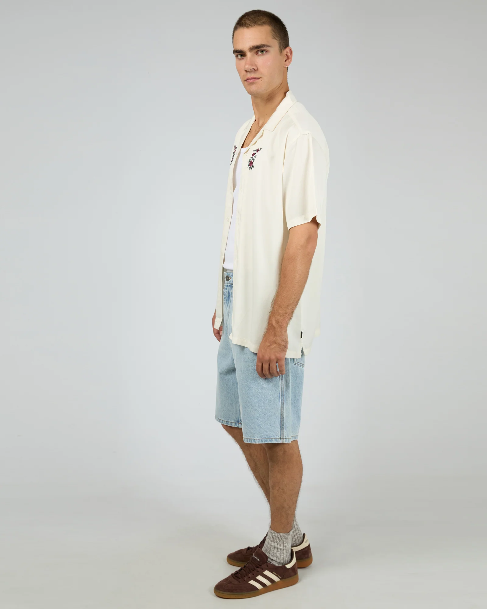 Rose Short Sleeve Shirt Natural - Image 6