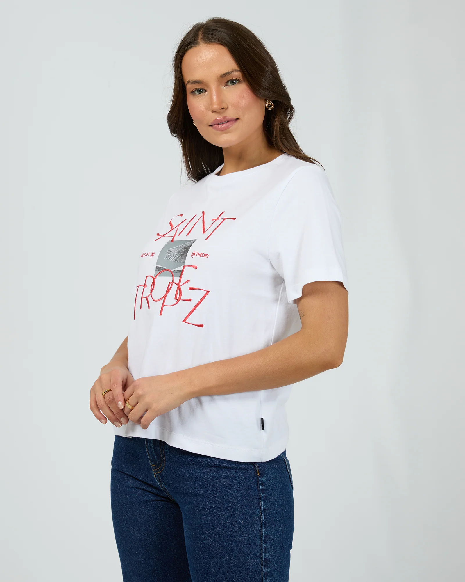 Saint Tropez Tee White - Image 4