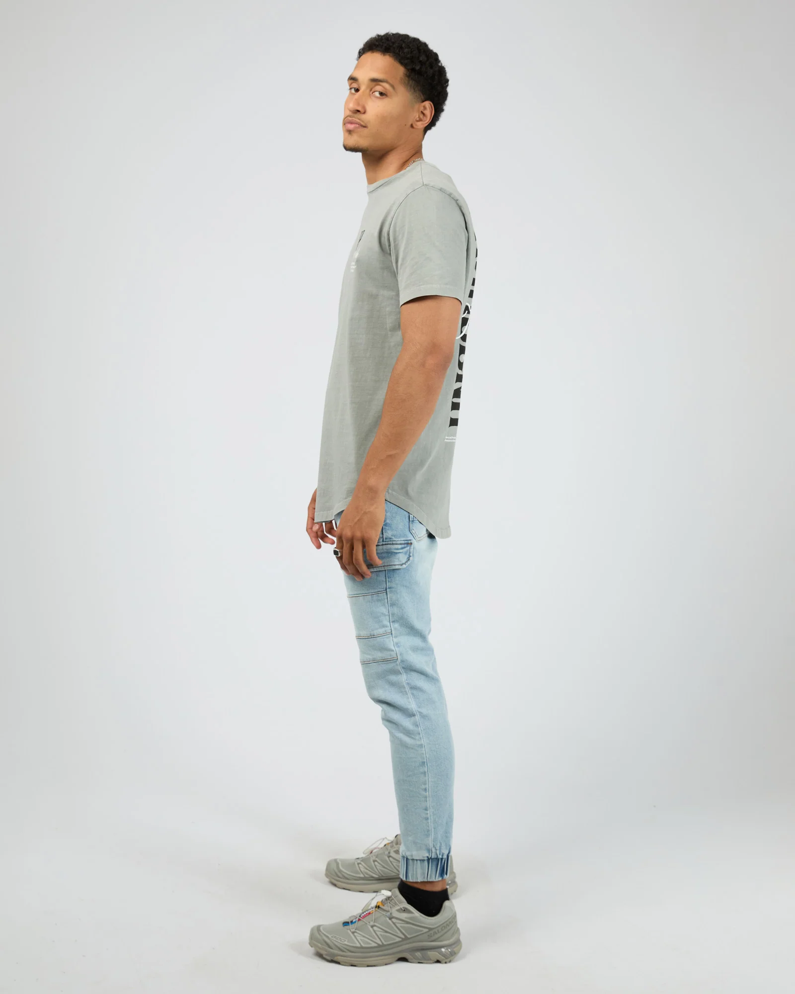 Salem Cargo Jogger Crystal Blue Sunbleached Blue - Image 6
