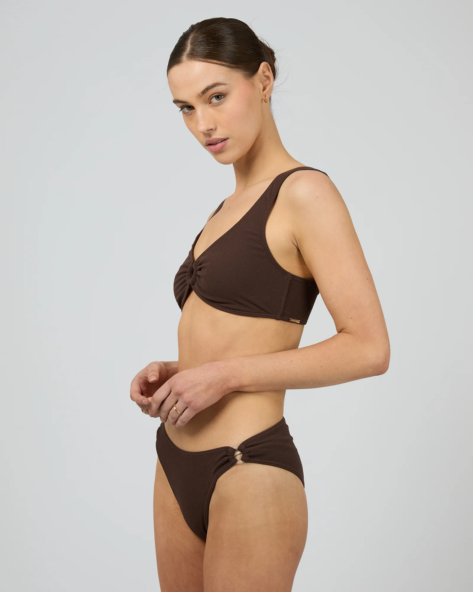 Salerno Fashion Bralette Bikini Top Brown - Image 4