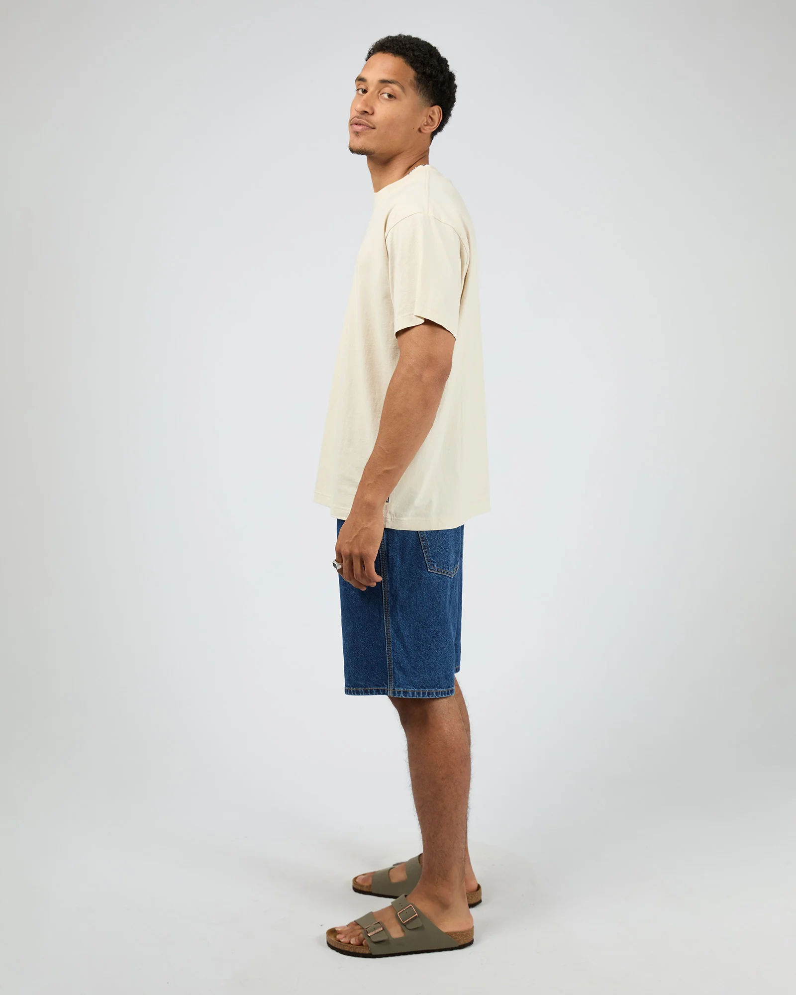 Script Recycled Retro Tee Moonbeam - Image 6