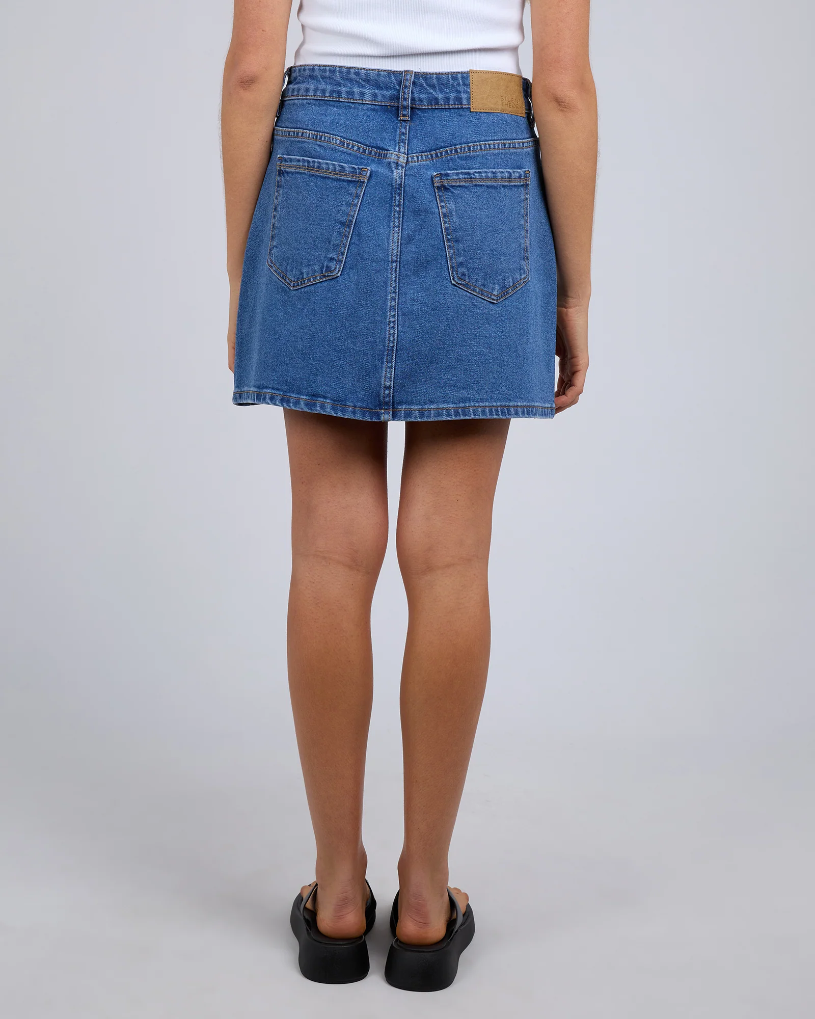 Selina Skirt Comfort Mid Blue - Image 3