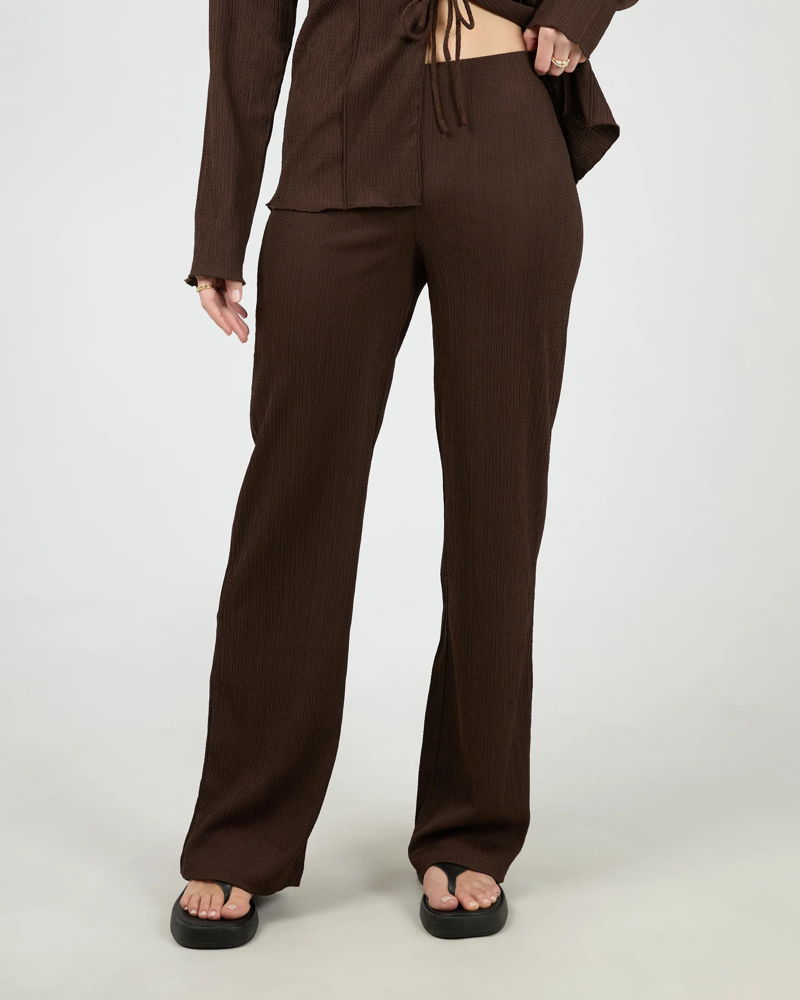 Shania Knit Pant Brown