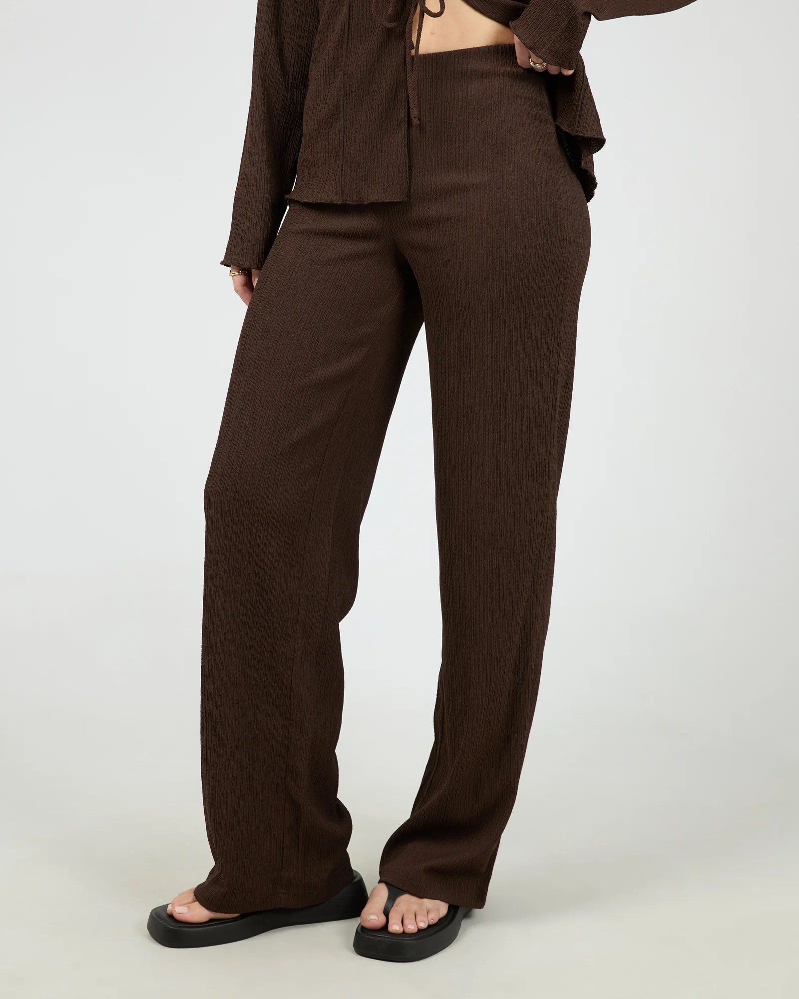 Shania Knit Pant Brown - Image 4