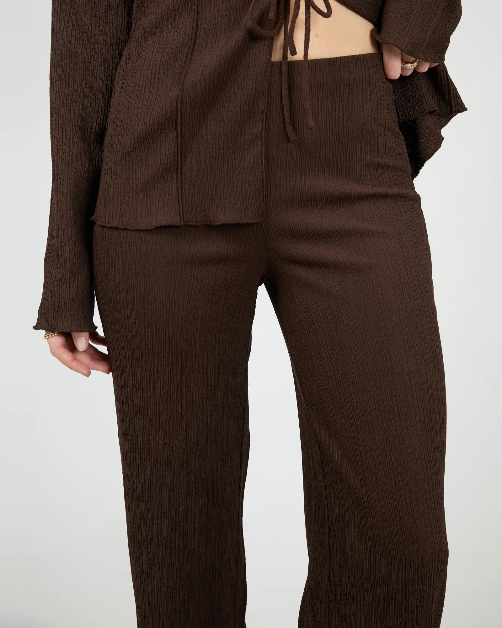 Shania Knit Pant Brown - Image 5