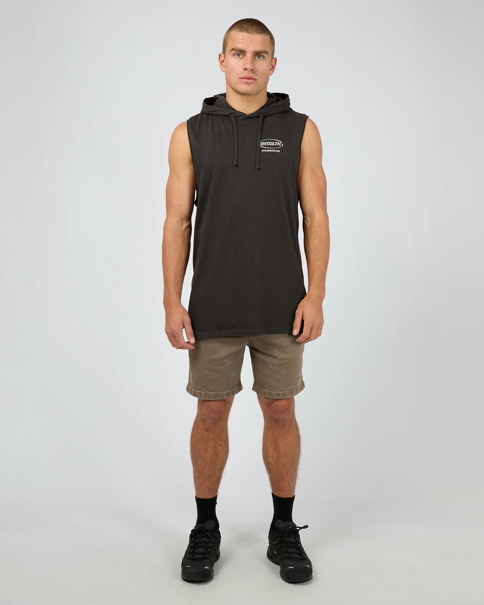Short Circuit Hooded Muscle Black - Image 3