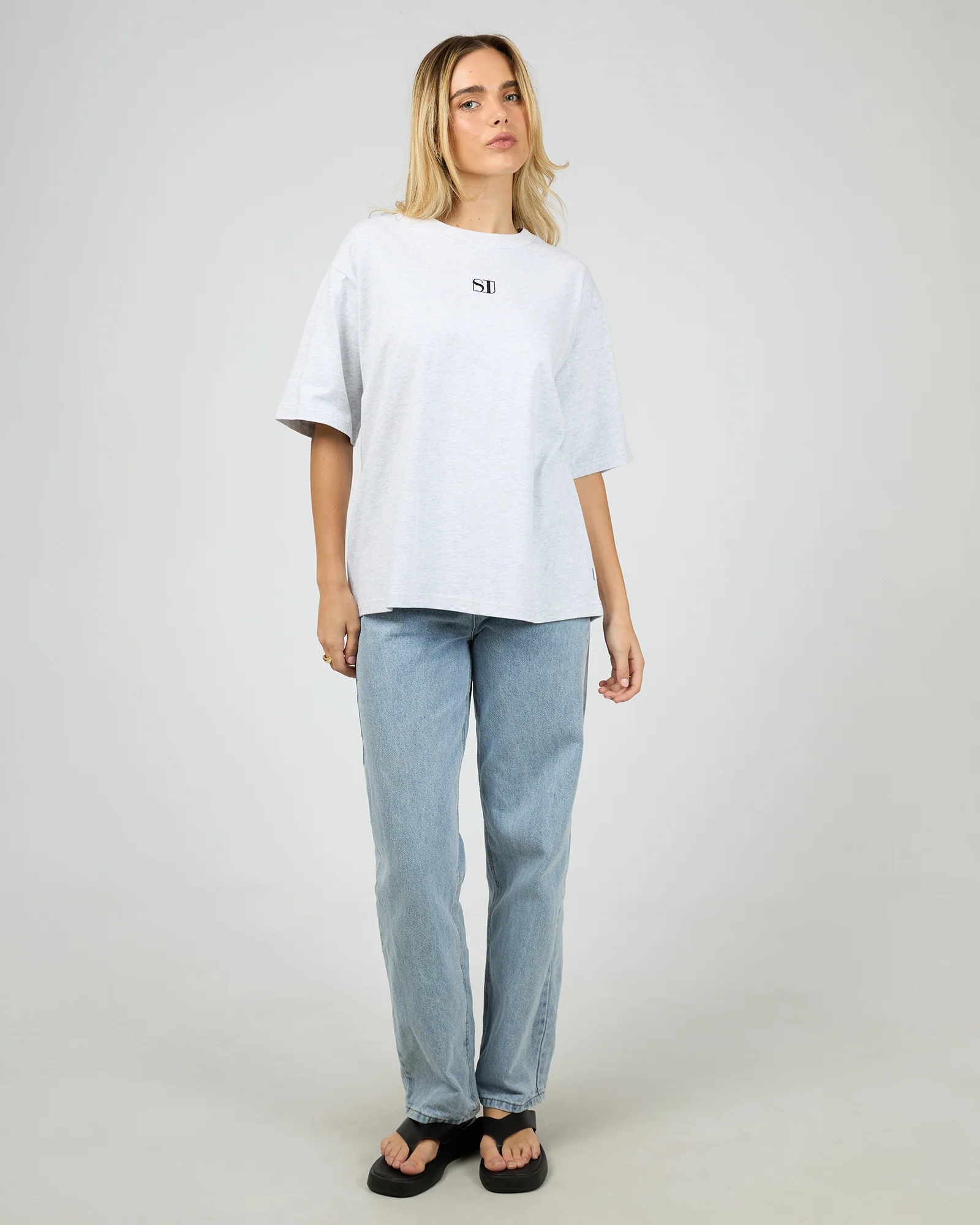 Silent Luxe Tee Snow Marle