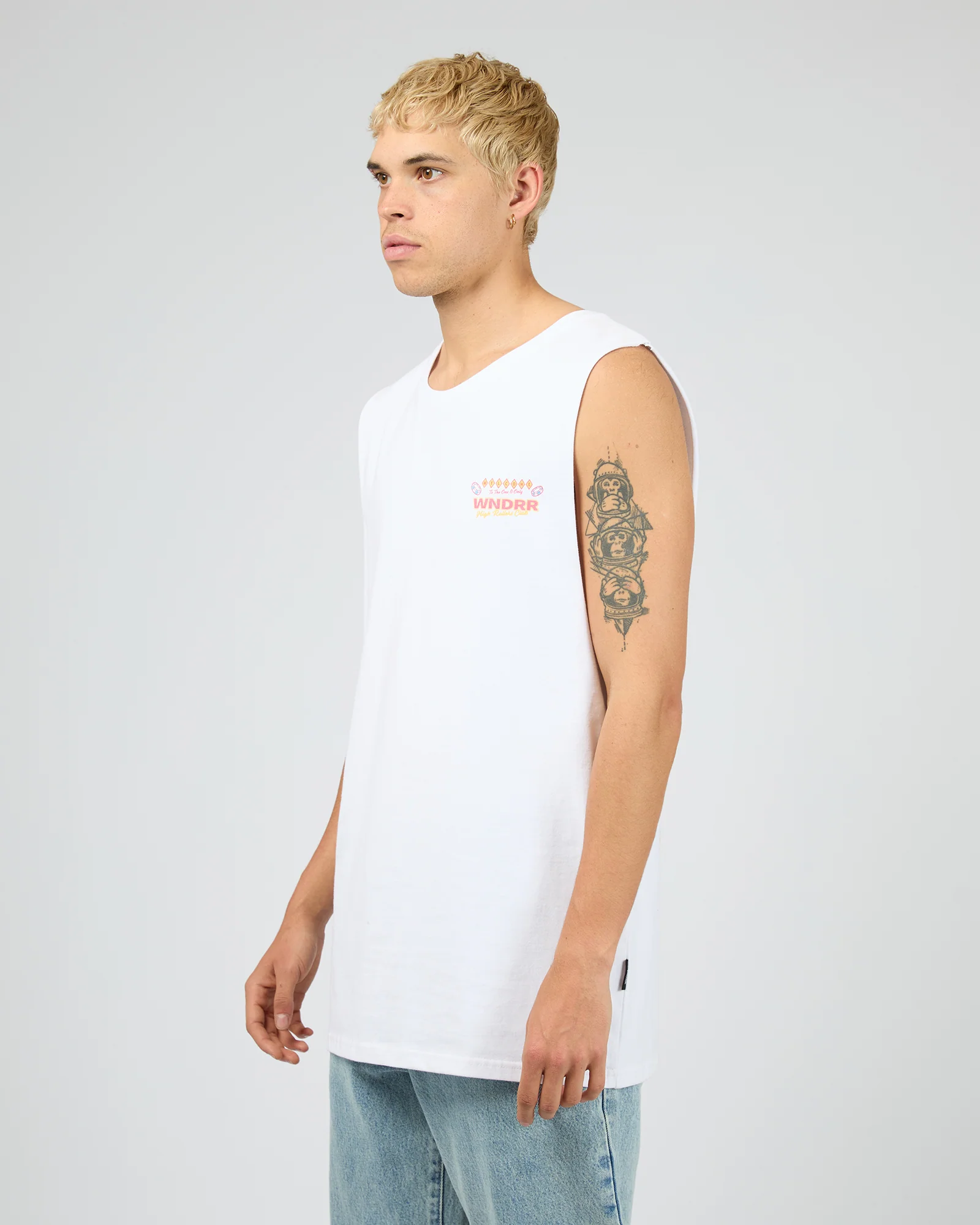 Sin City Muscle Top White - Image 4