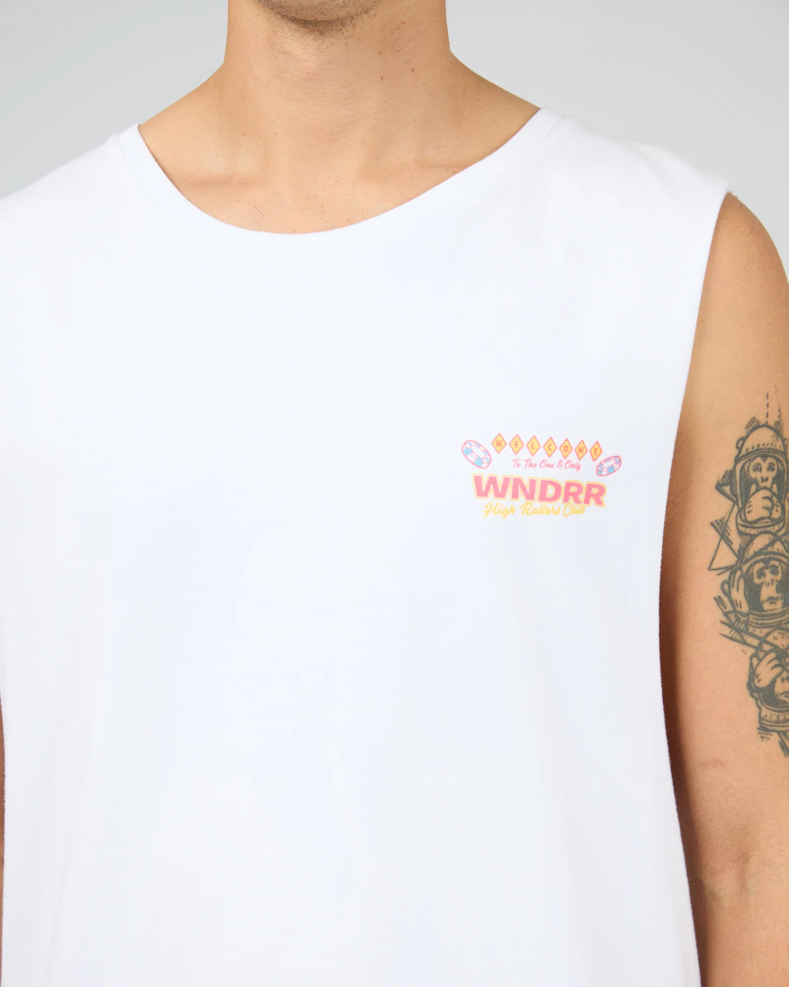 Sin City Muscle Top White - Image 5
