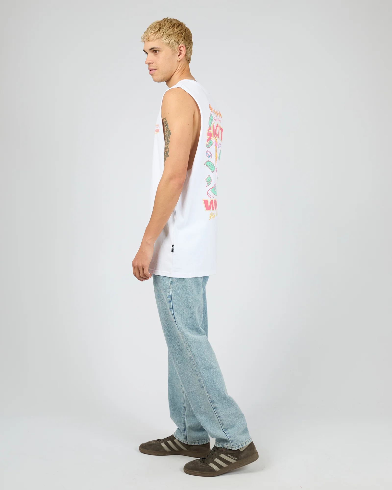 Sin City Muscle Top White - Image 6