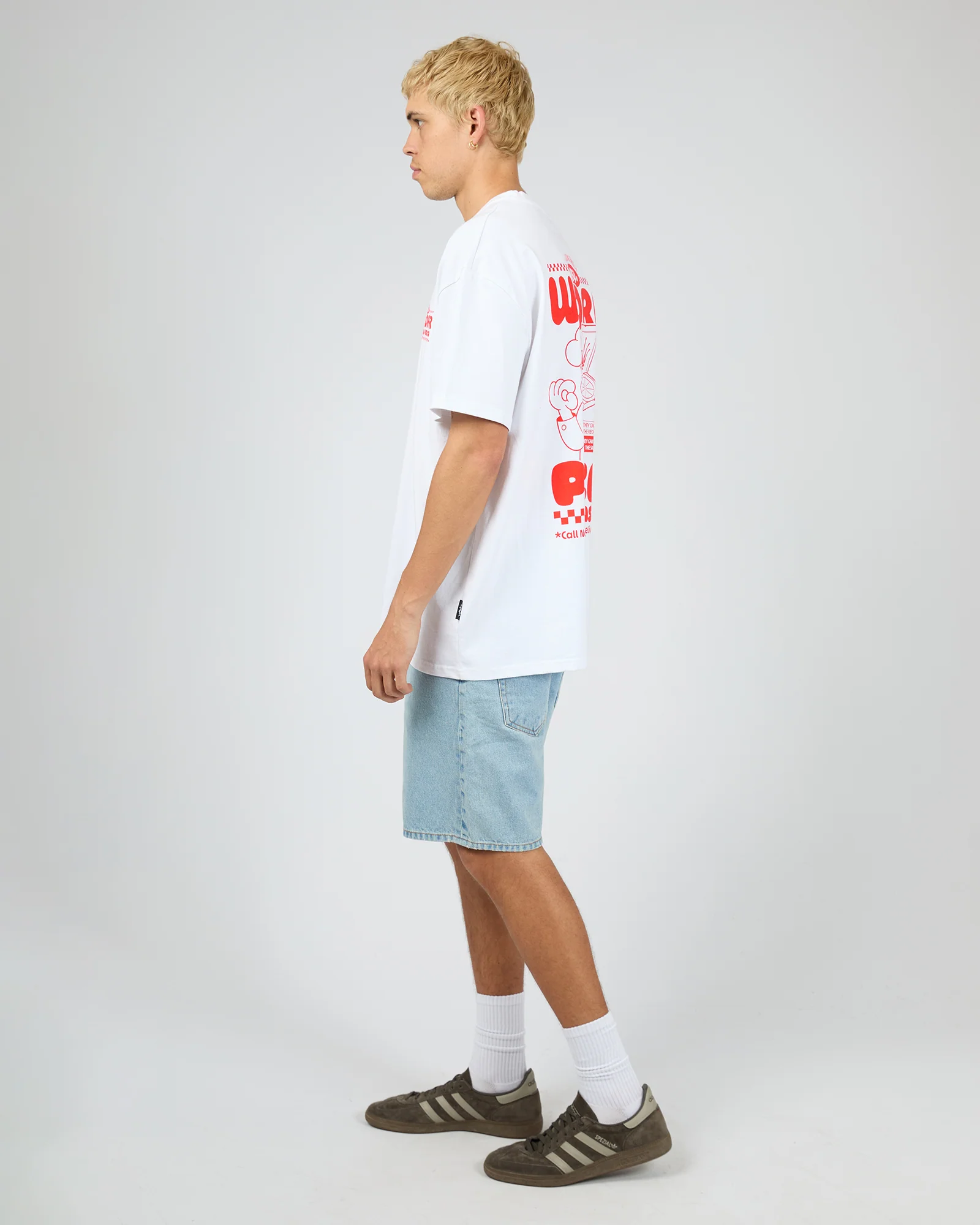 Slicing Since Box Fit Tee White - Image 8