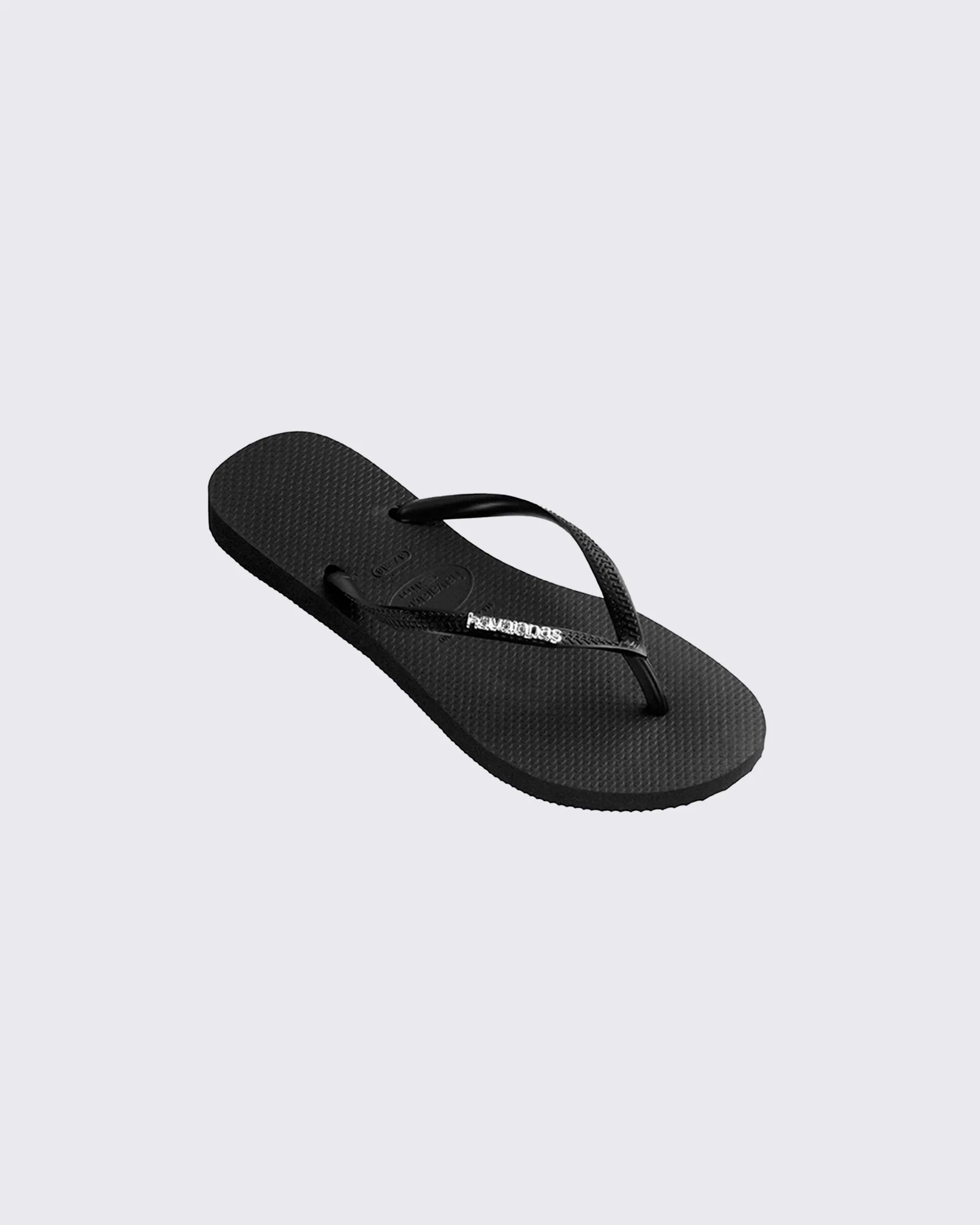 Slim Metal Logo Black Silver Female Black Silver - Image 3
