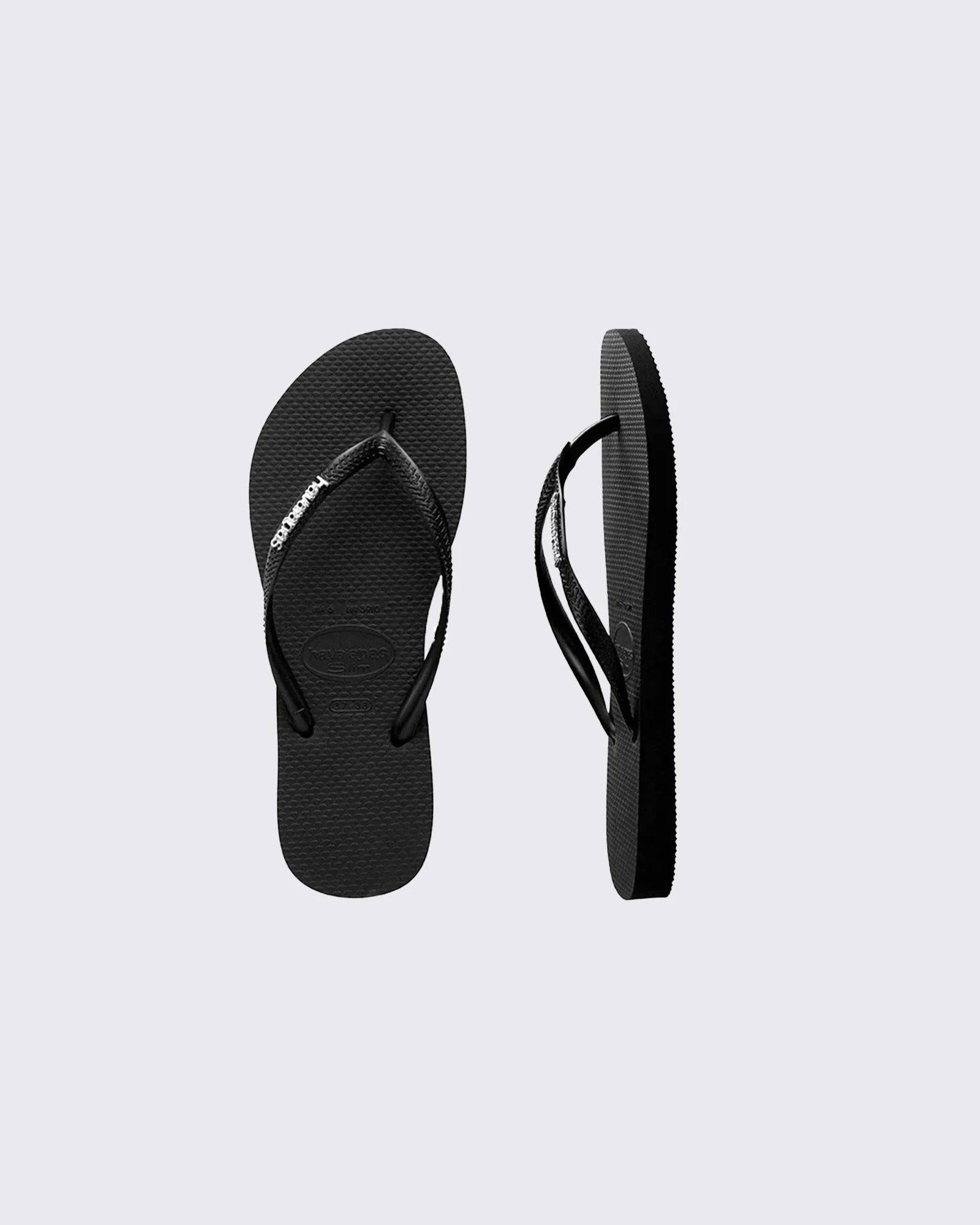 Slim Metal Logo Black Silver Female Black Silver - Image 4