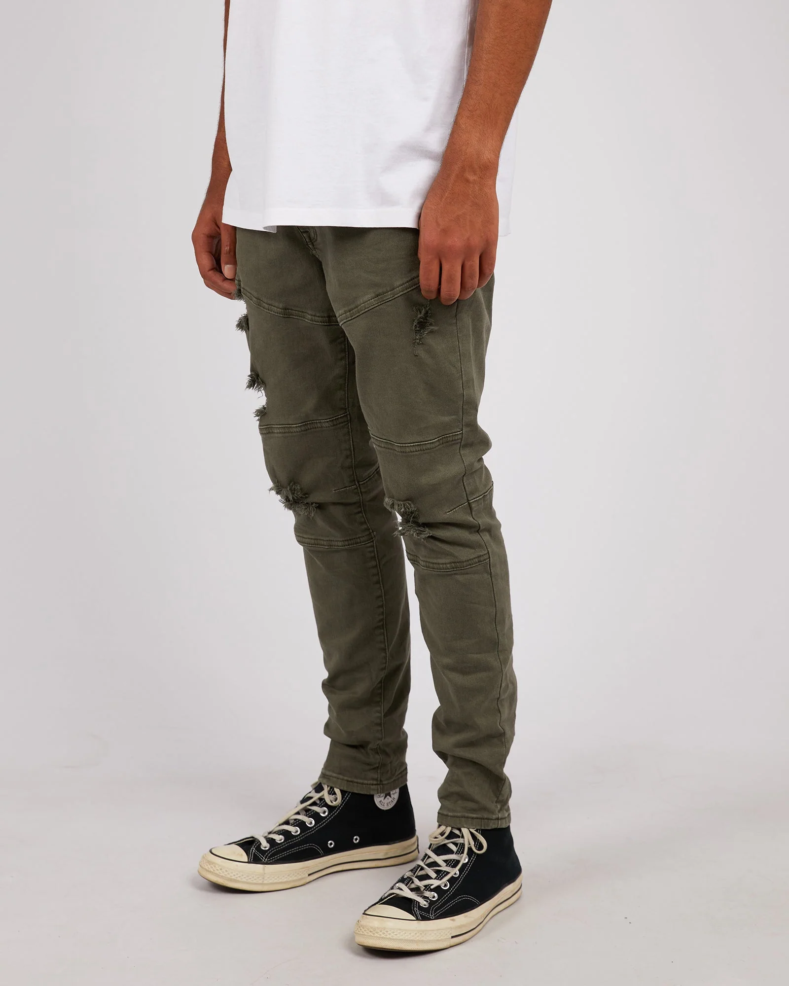 Soho Jean Trashed Khaki - Image 4