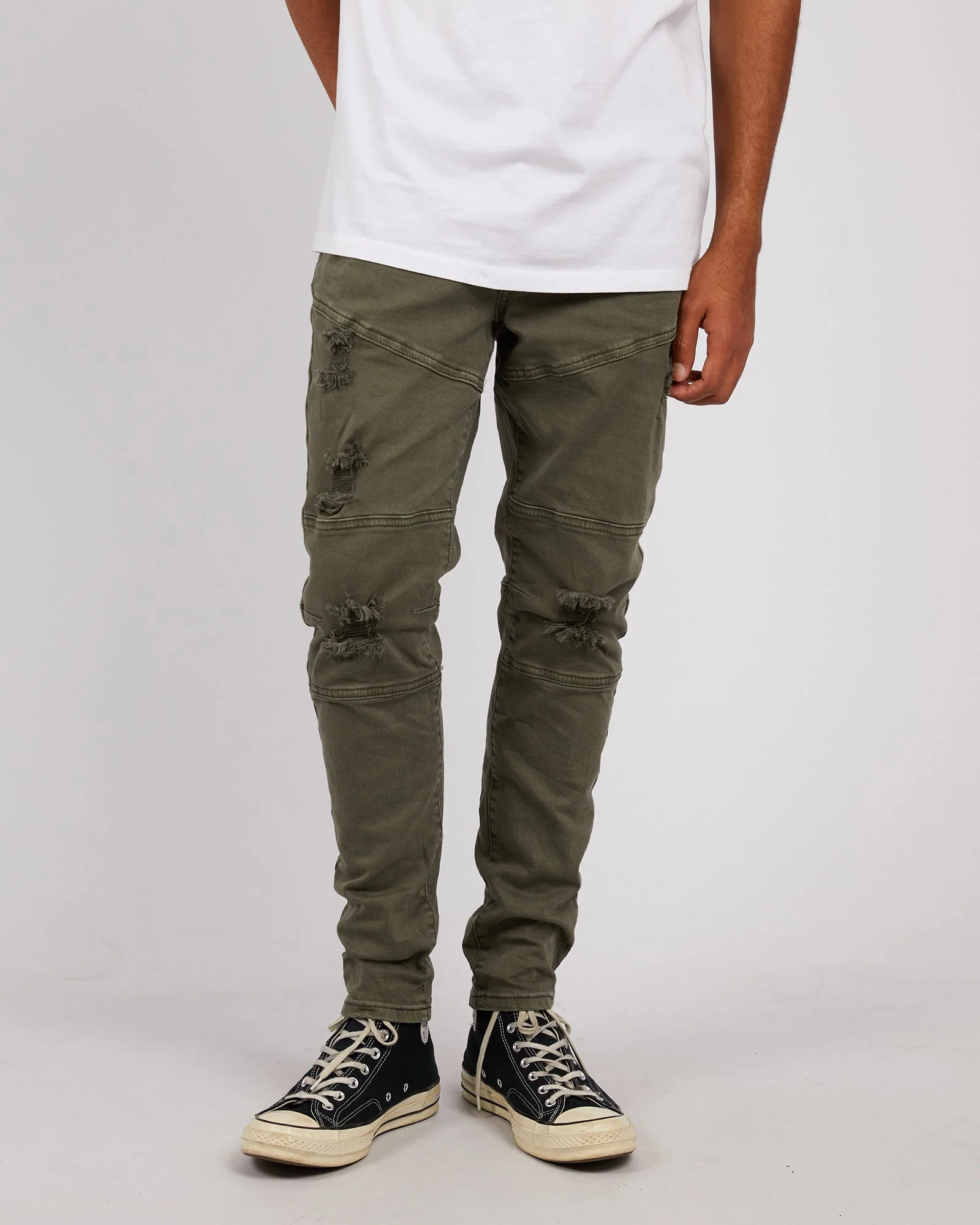 Soho Jean Trashed Khaki - Image 7