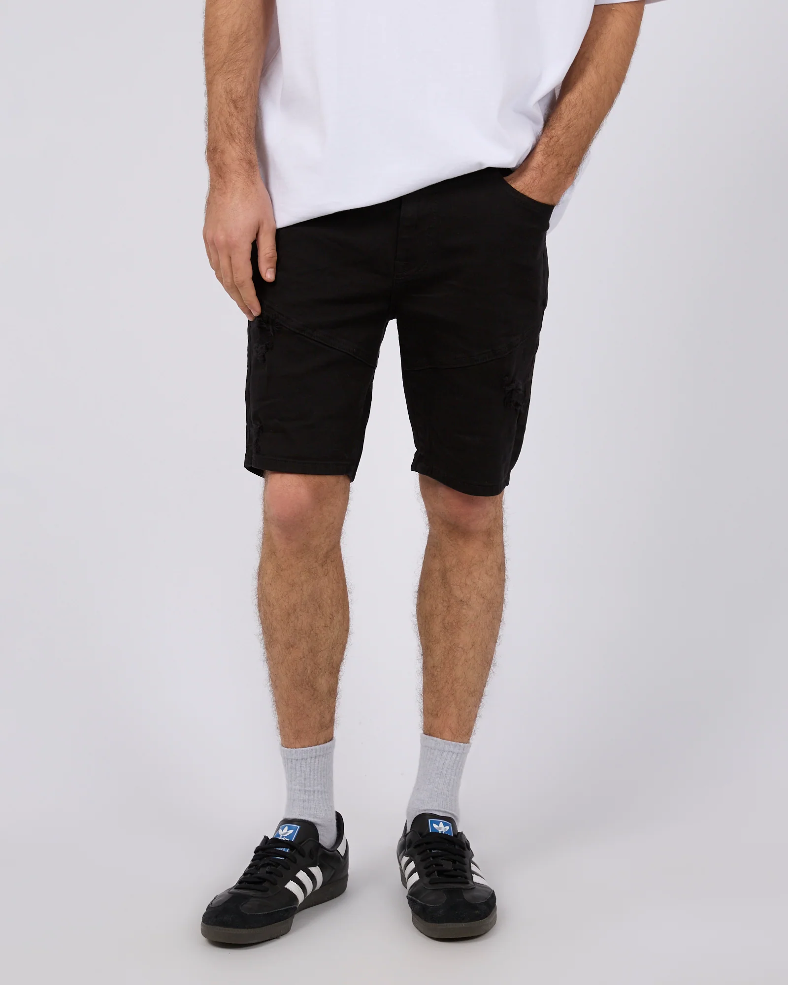 Soho Denim Short Trashed Black - Image 4