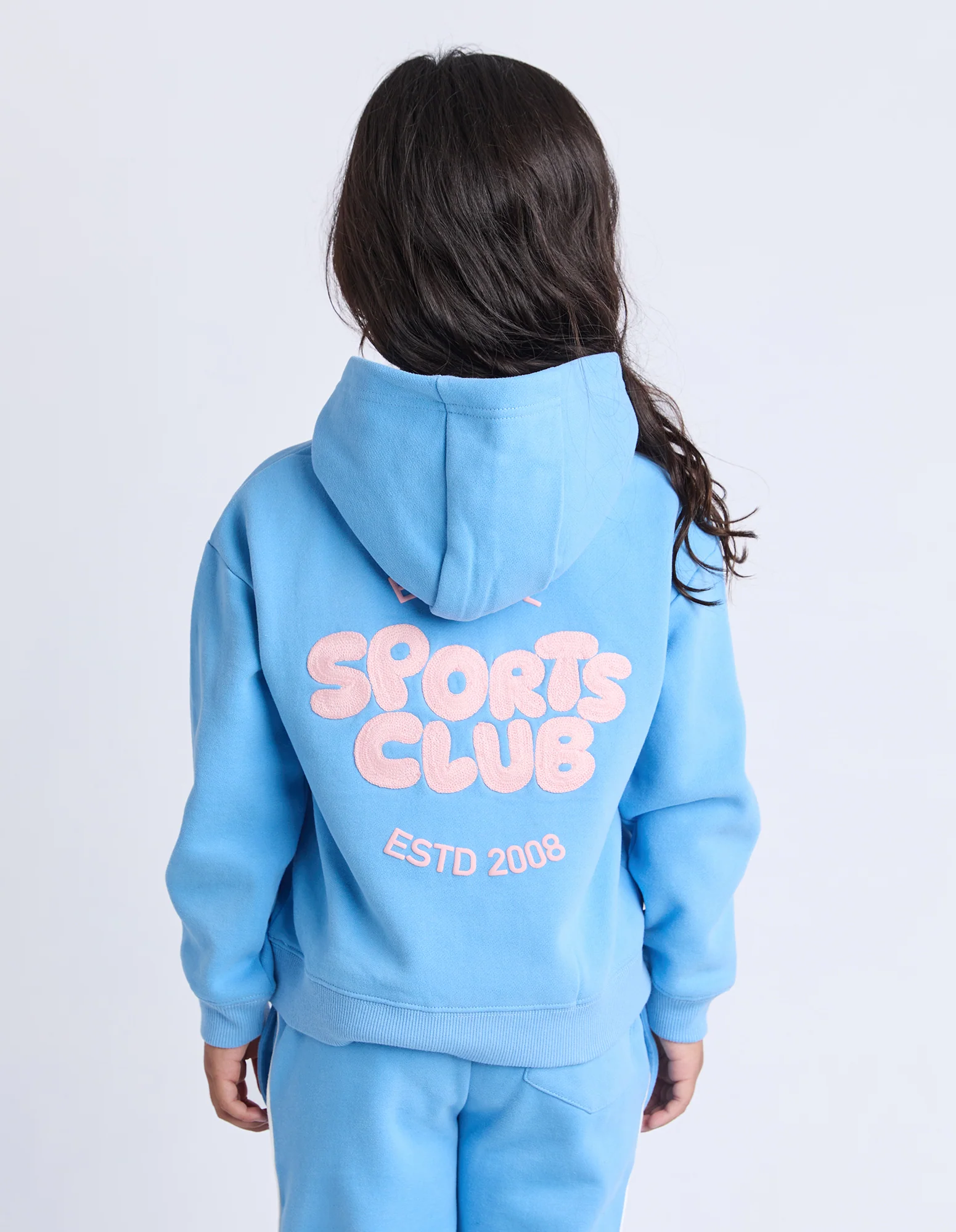 Kids Sports Club Hoodie Blue - Image 3