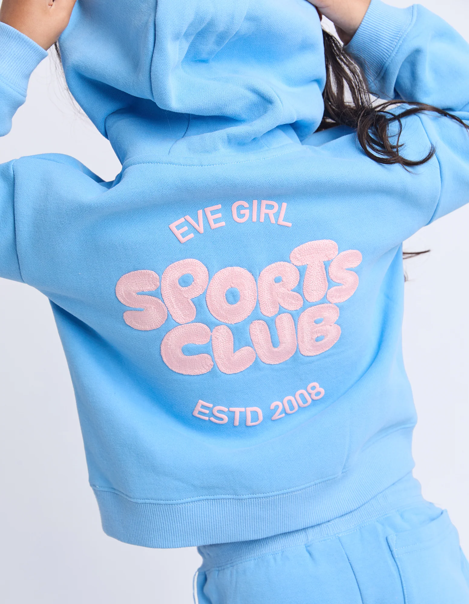 Kids Sports Club Hoodie Blue - Image 4