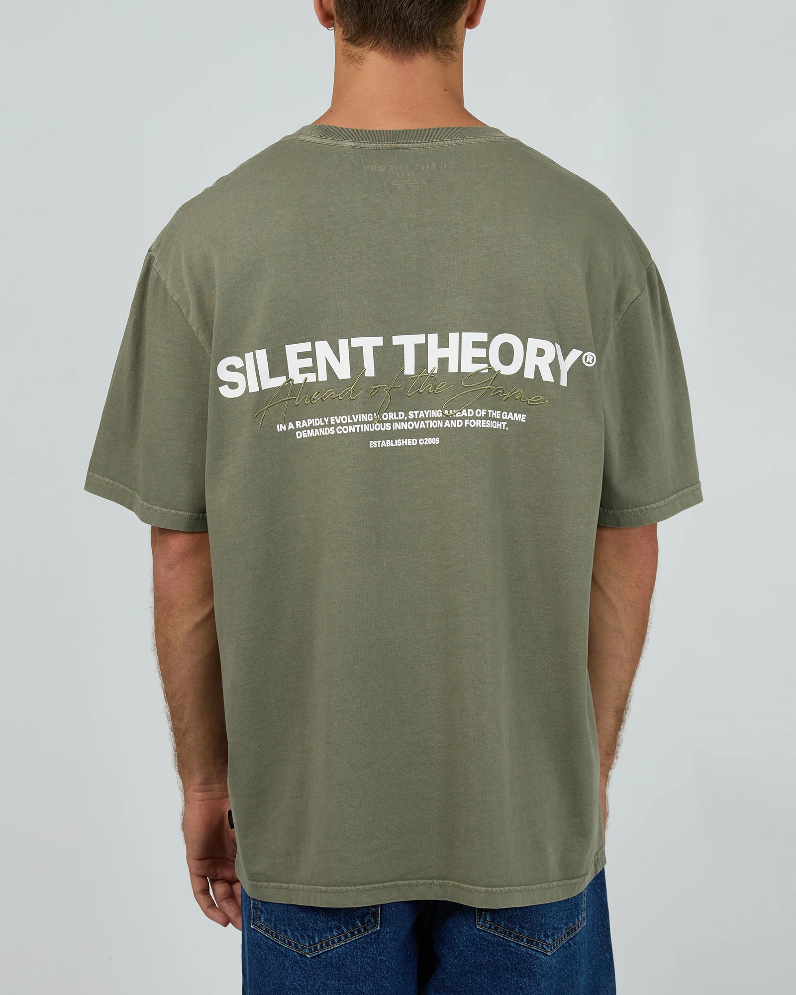 Stayin Ahead Tee Olive - Image 2
