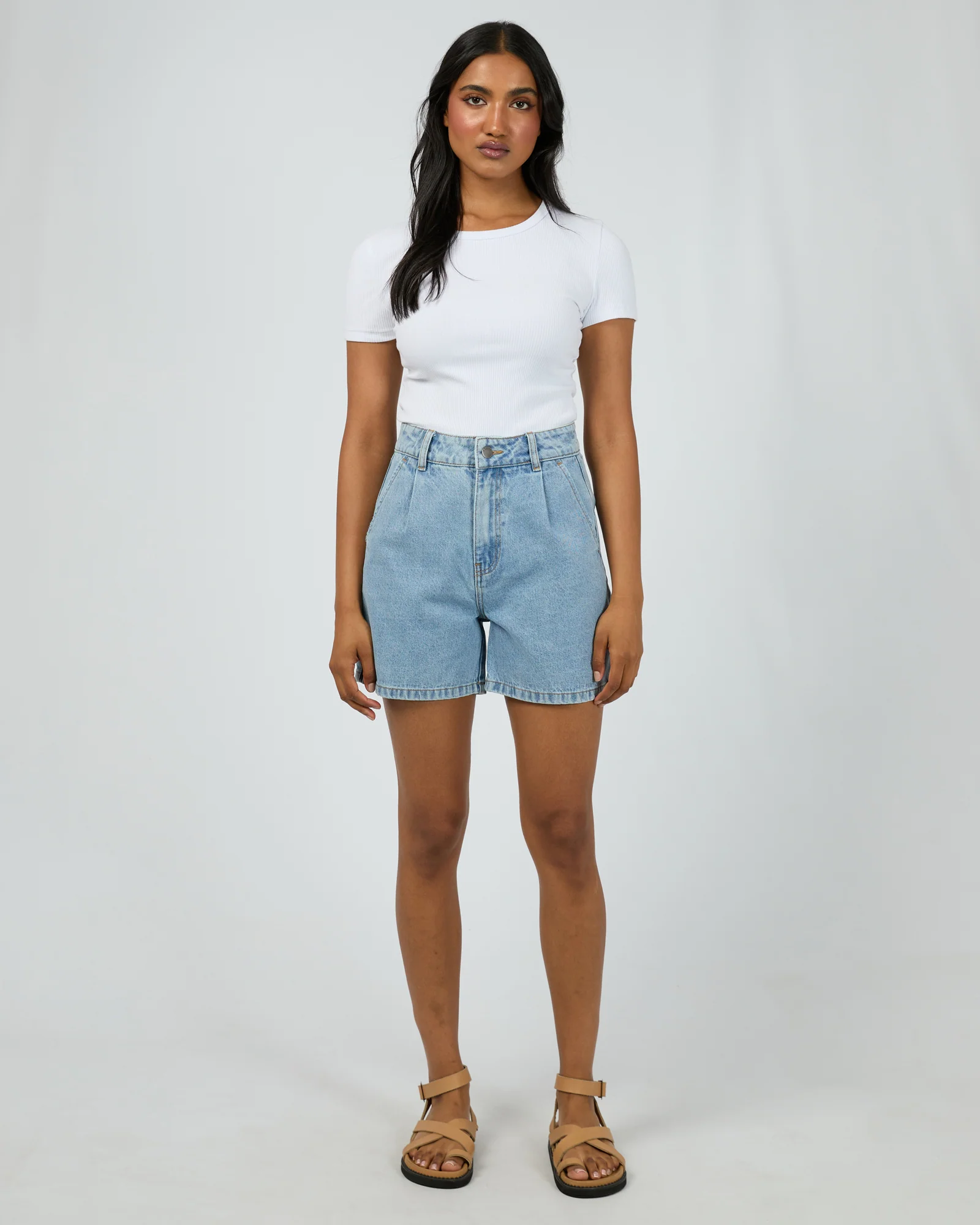 Stevie Denim Short Light Blue - Image 2
