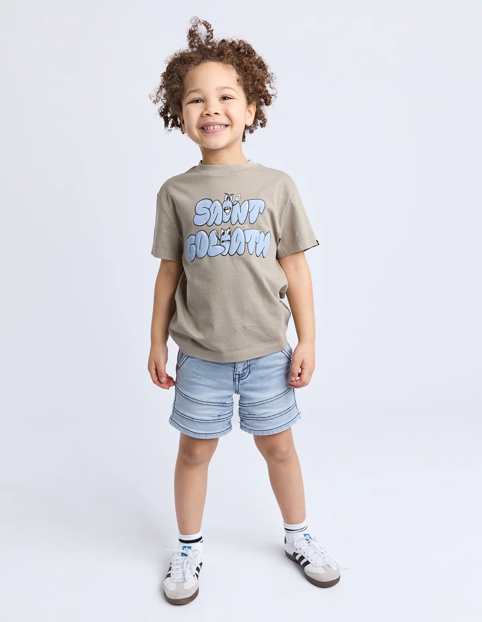Kids Streets Tee Tan - Image 2