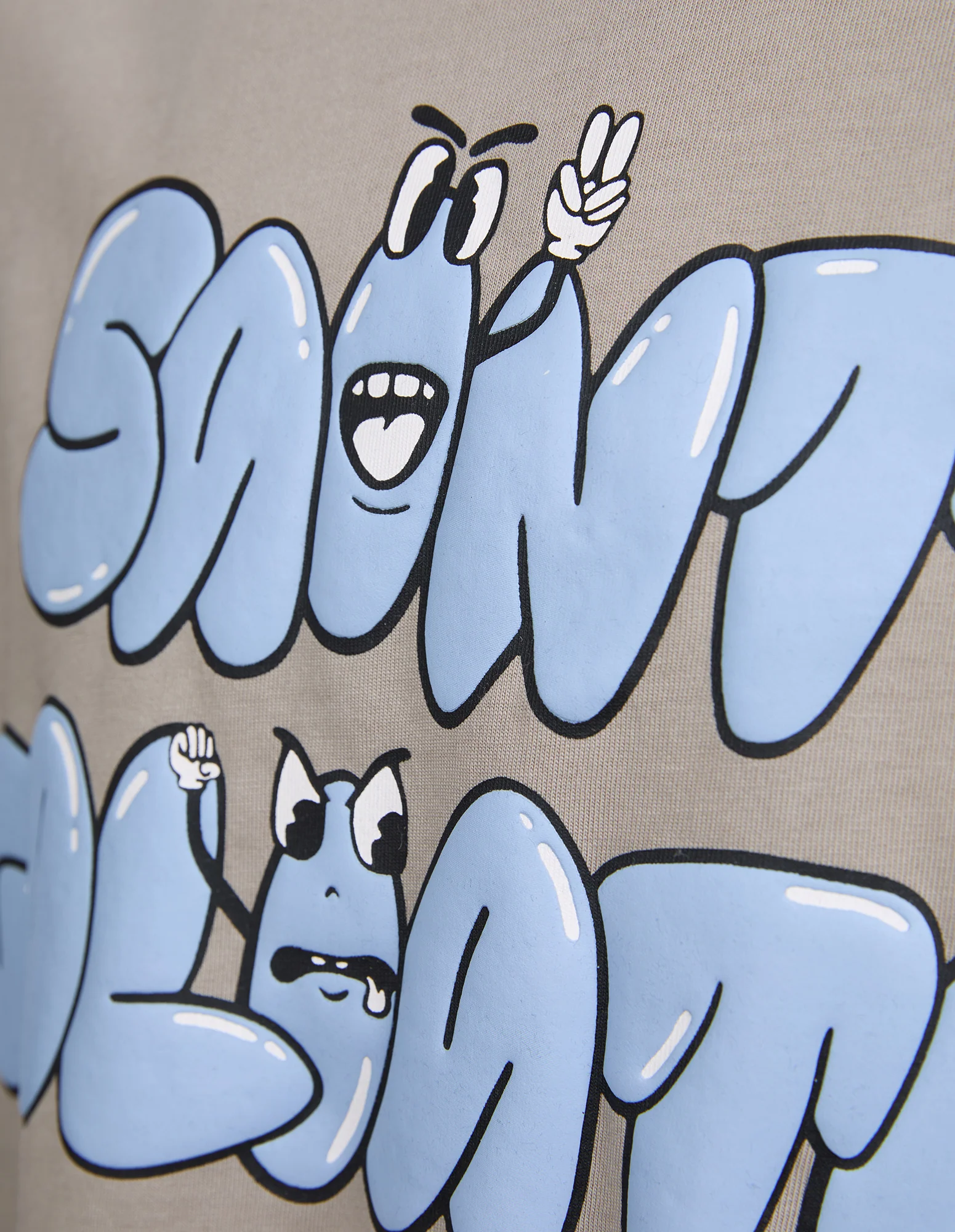 Kids Streets Tee Tan - Image 7