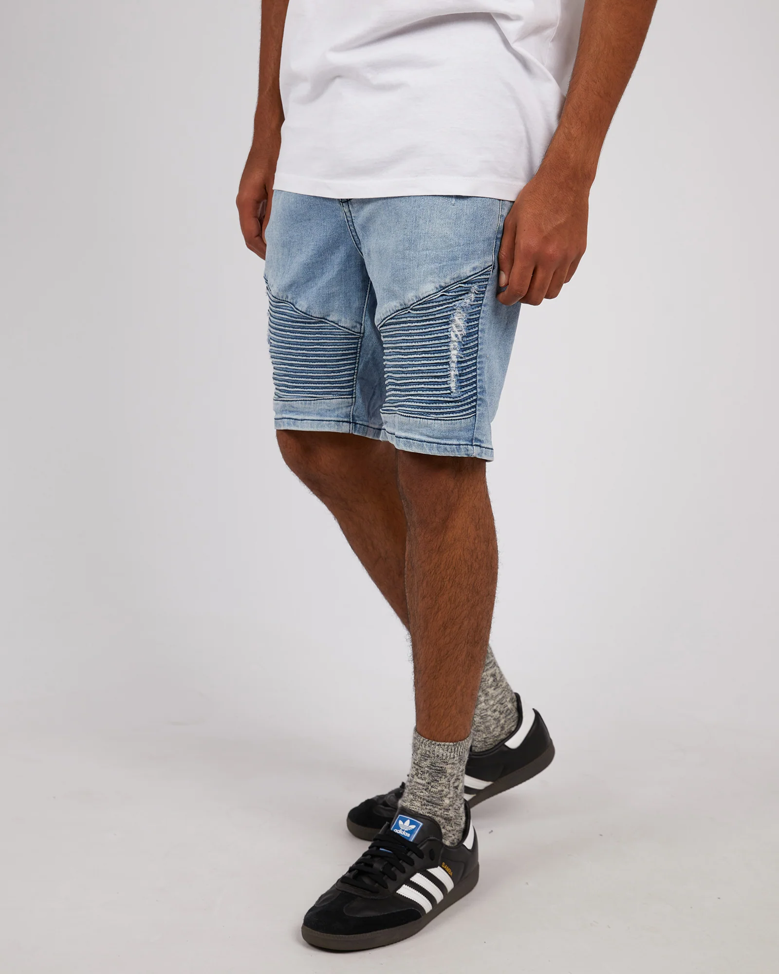 Strung Out Moto Short Vintage Indigo - Image 4
